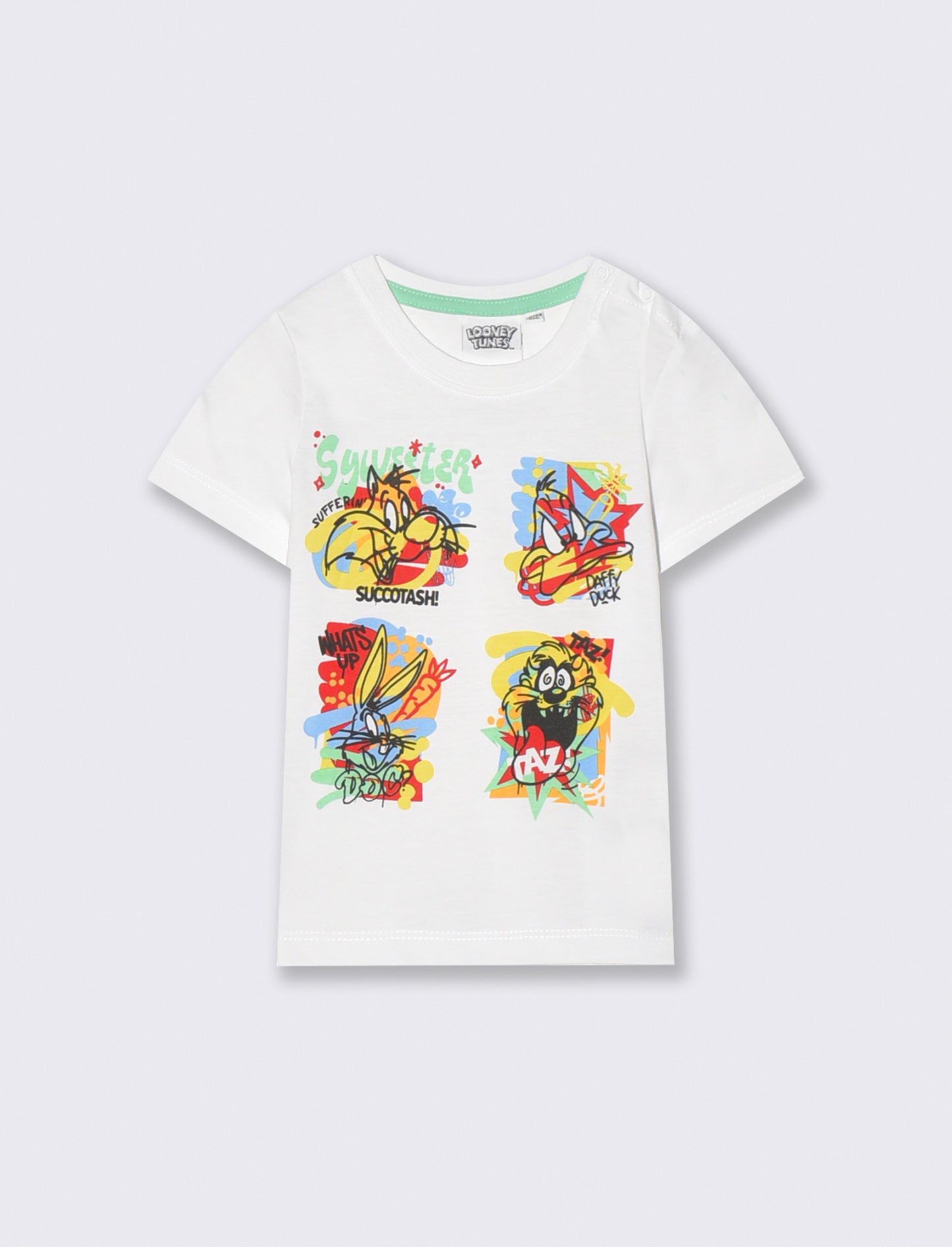 Magliette manica corta con personaggi trendy - Bianco
