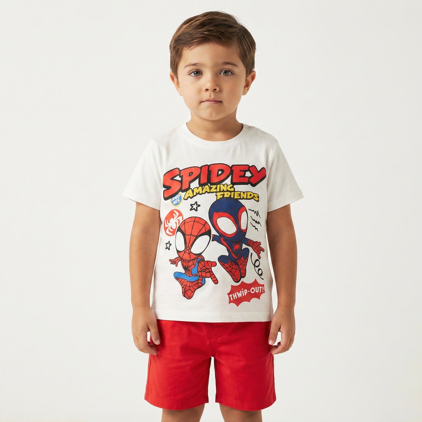 Maglietta Spidey manica corta varianti - Bianco