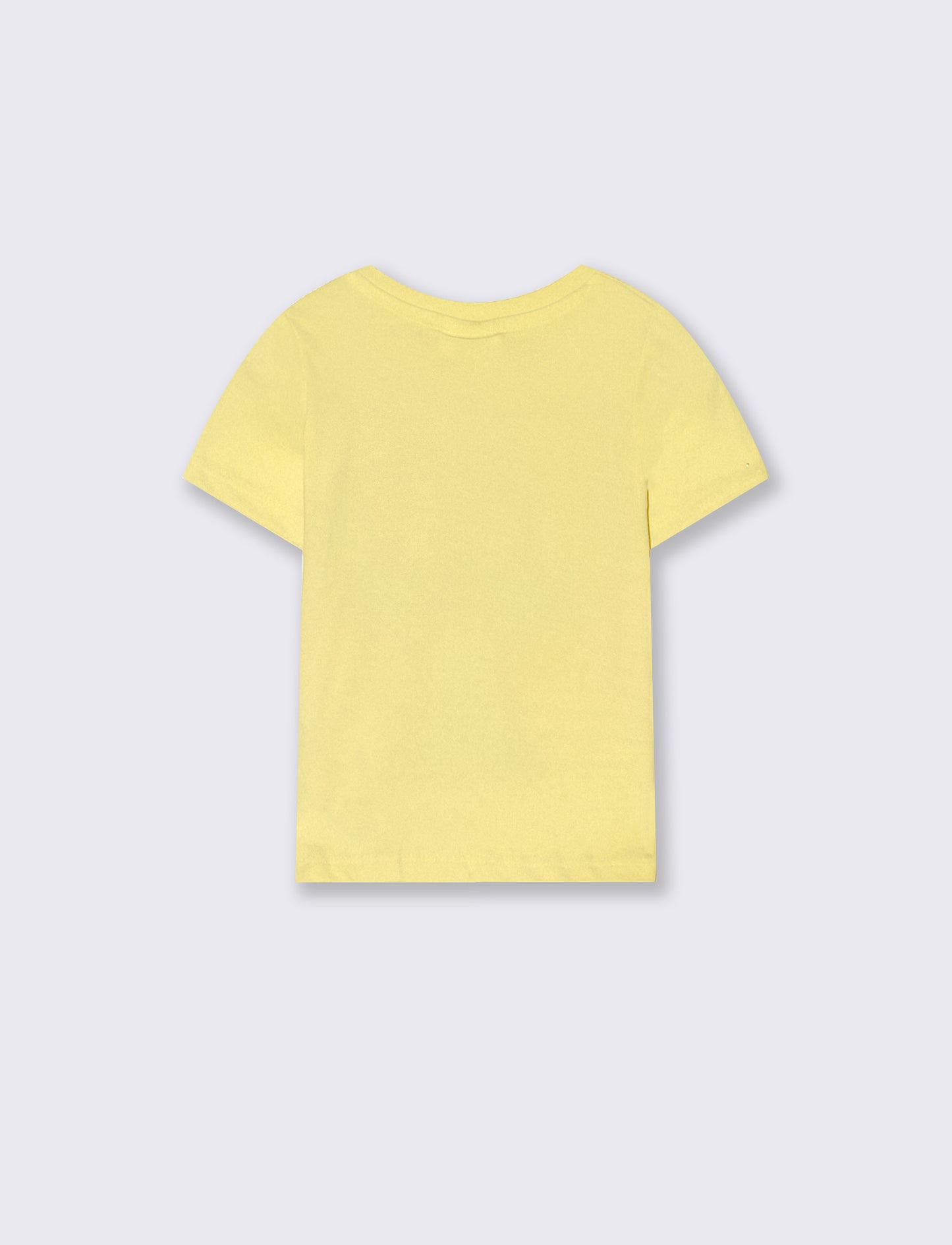 Maglietta Stitch manica corta girocollo - Giallo