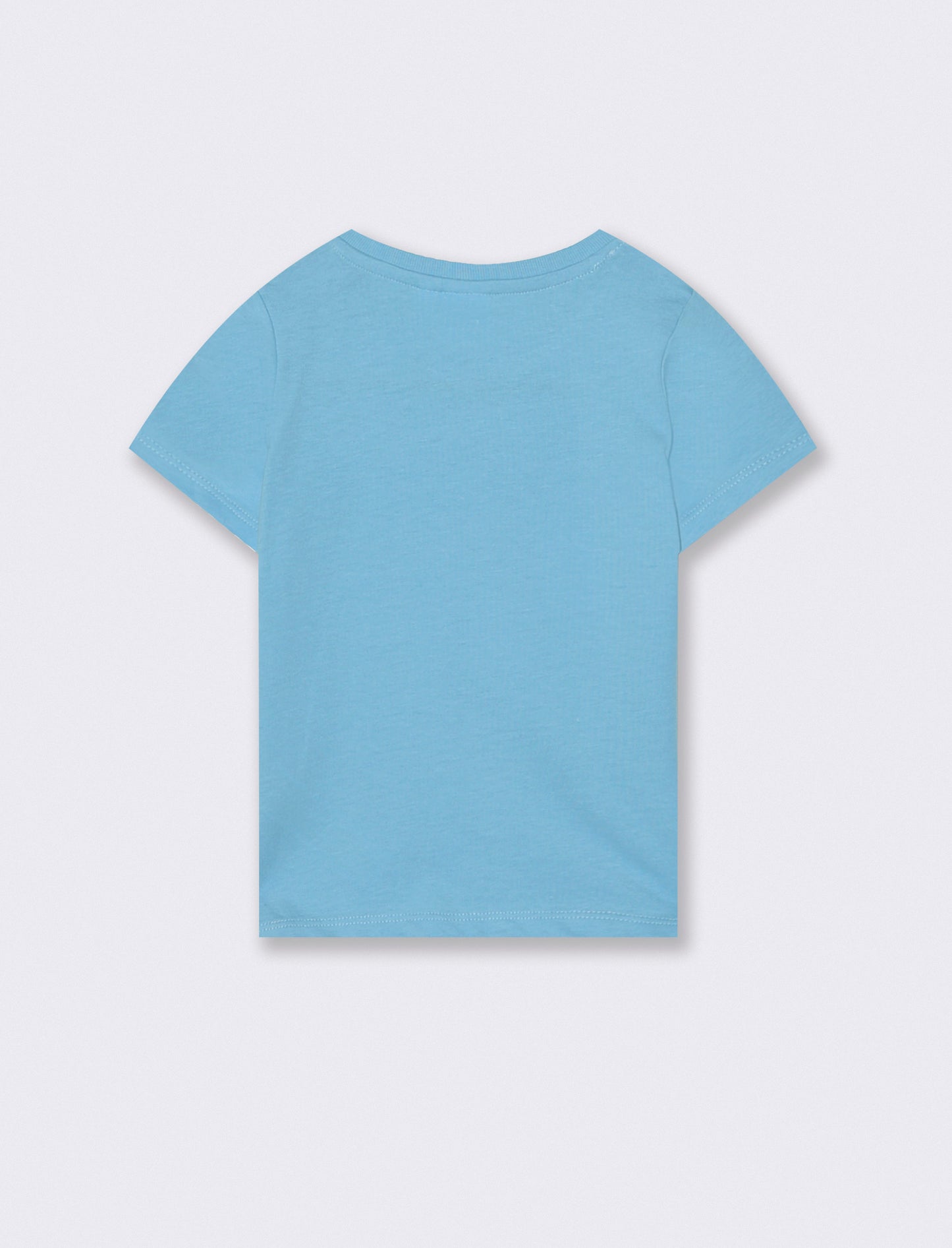Maglietta Stitch manica corta e casual - Azzurro
