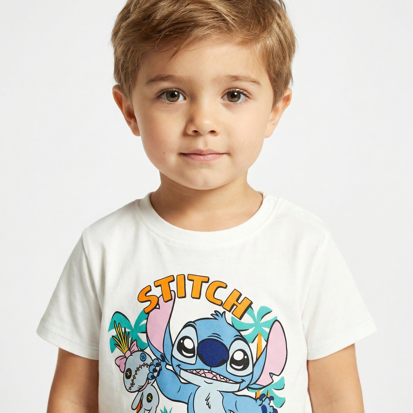 Complete Stitch T-shirt and Shorts Set - White