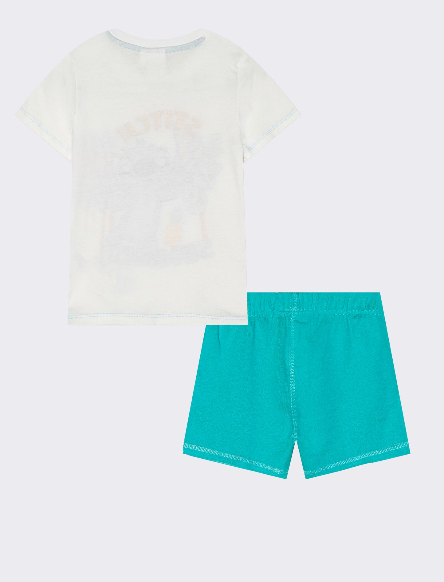 Complete Stitch T-shirt and Shorts Set - White