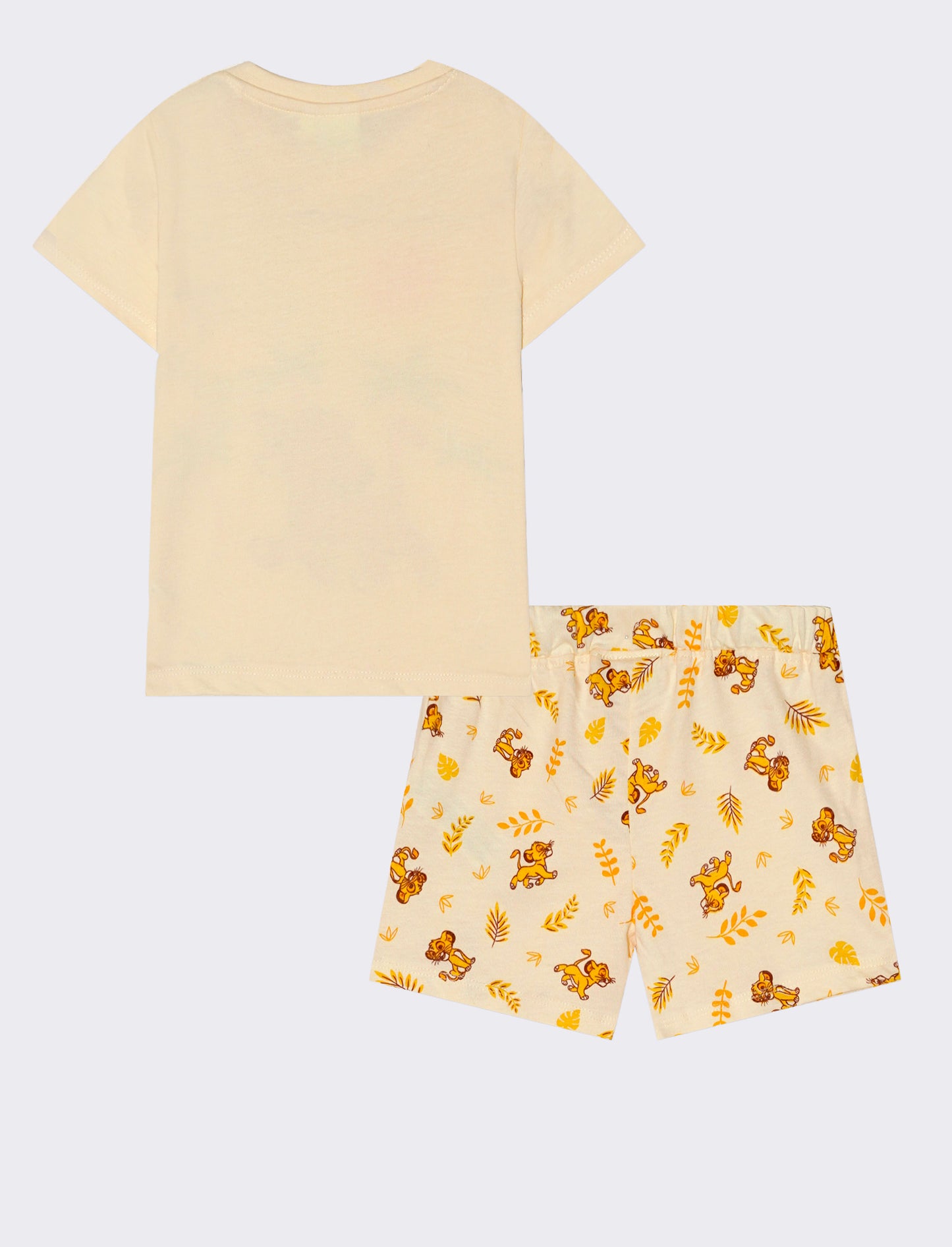 Complete Lion: summer t-shirt and shorts - White