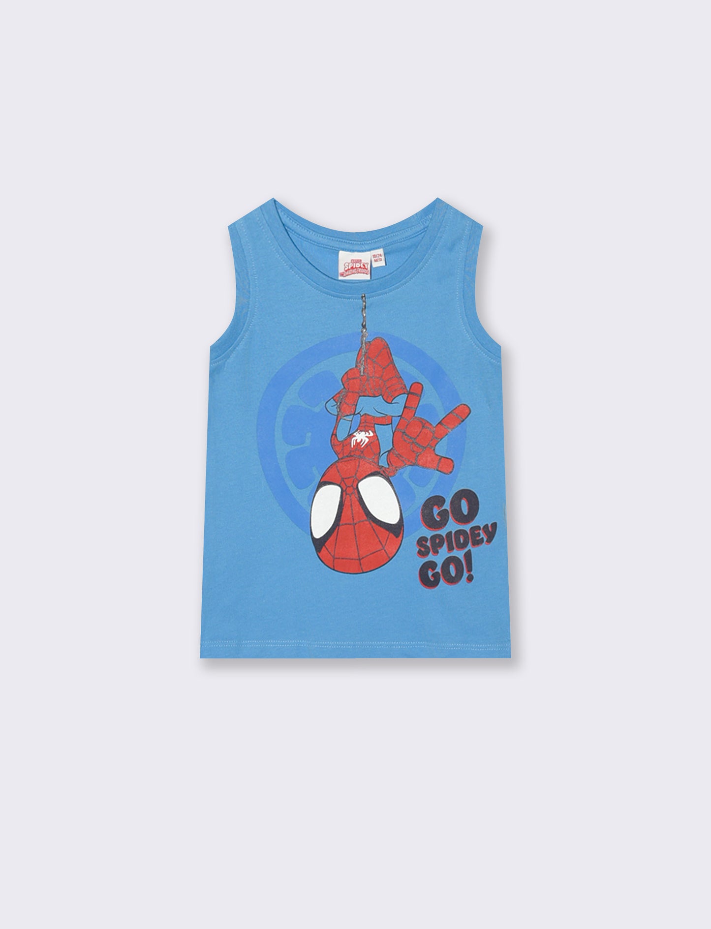 Spidey two-piece sleeveless suit - Sky blue