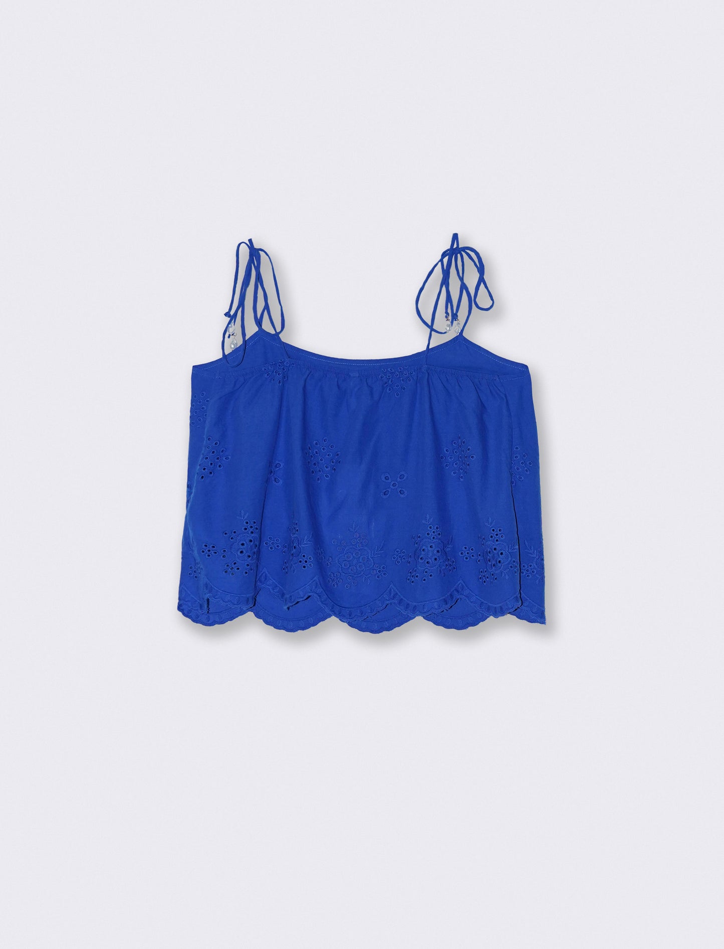 Top con Pizzo e Bretelle con Fiocco - Royal