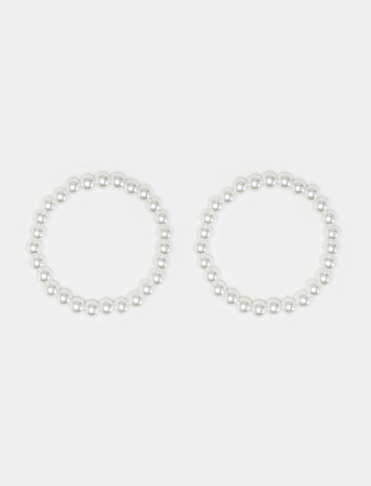 Elegant Pearl Women's Bracelet - White