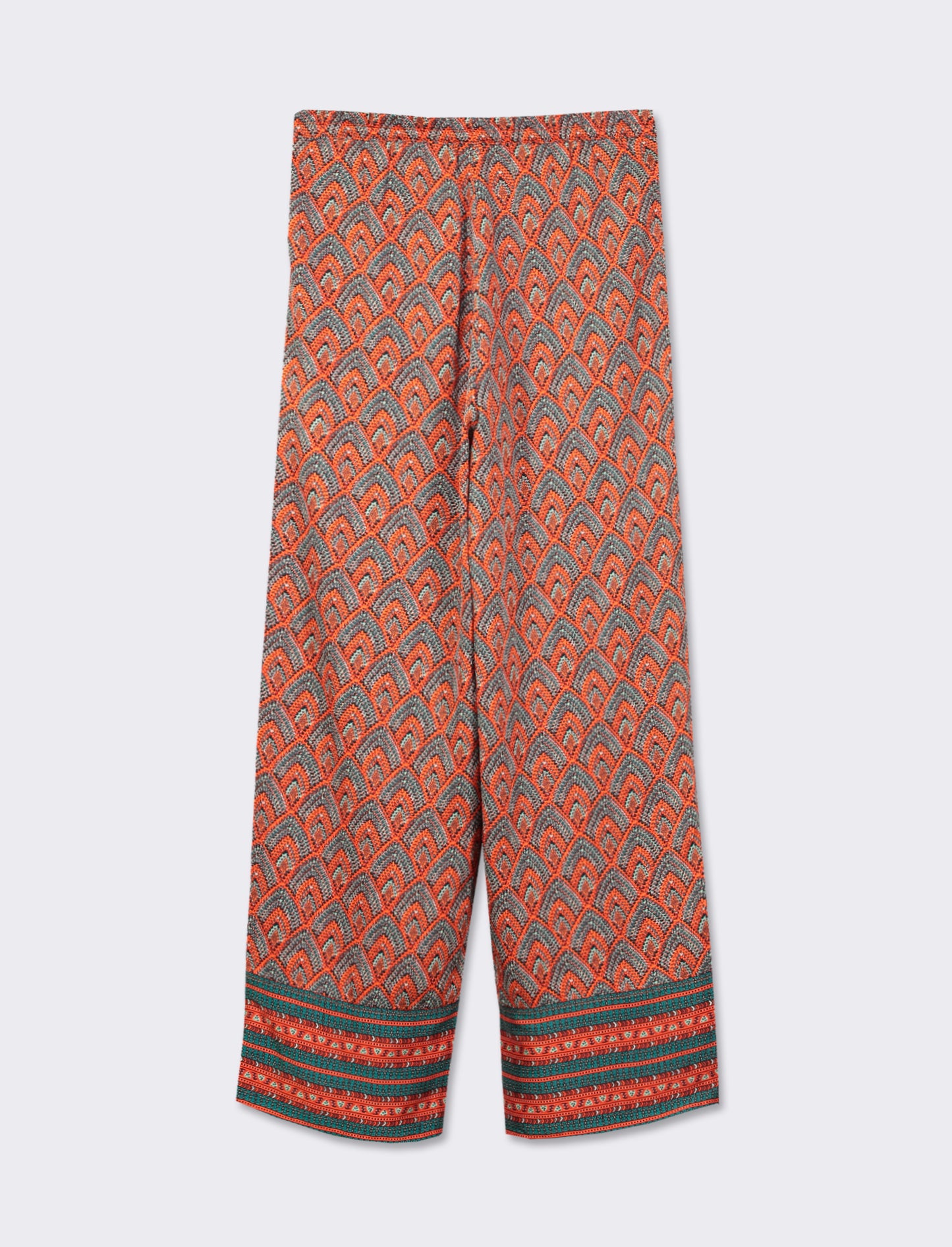 Pantalone a palazzo in tessuto fluido da donna - var 2
