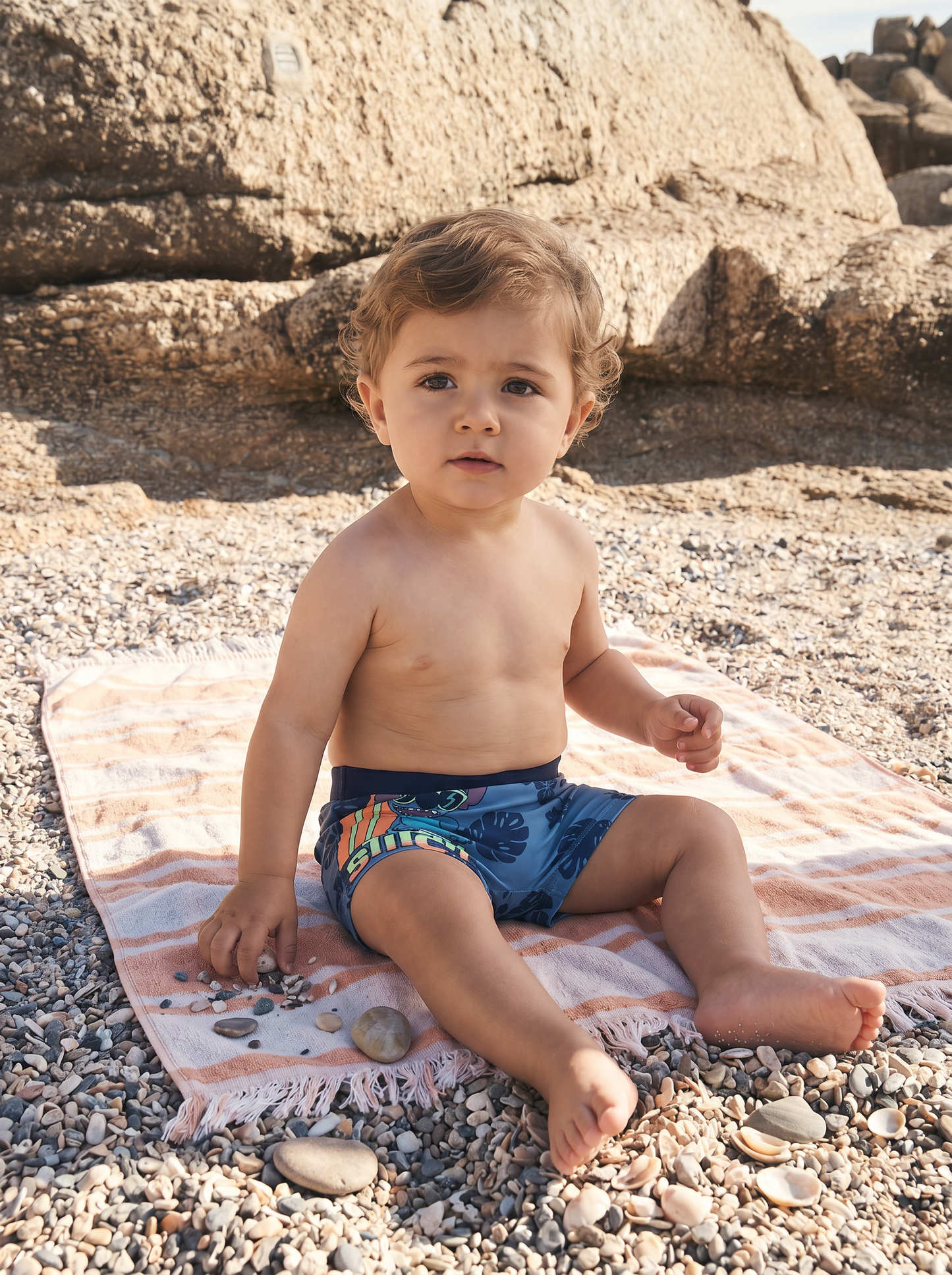 Disney print Stitch boxer shorts - Blue