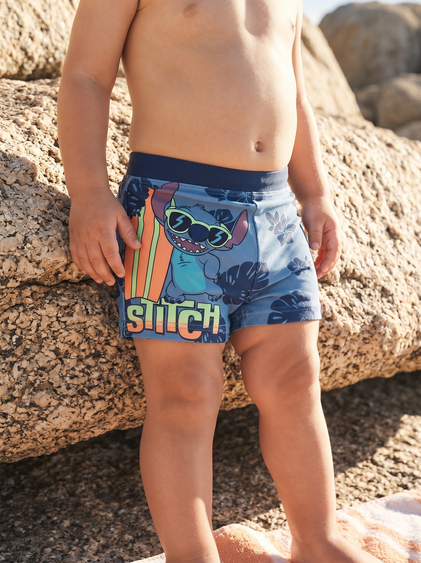 Disney print Stitch boxer shorts - Blue