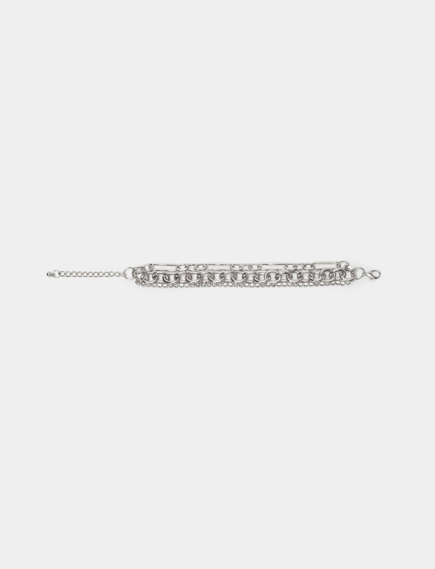 Bracciale da donna con strass - Argento