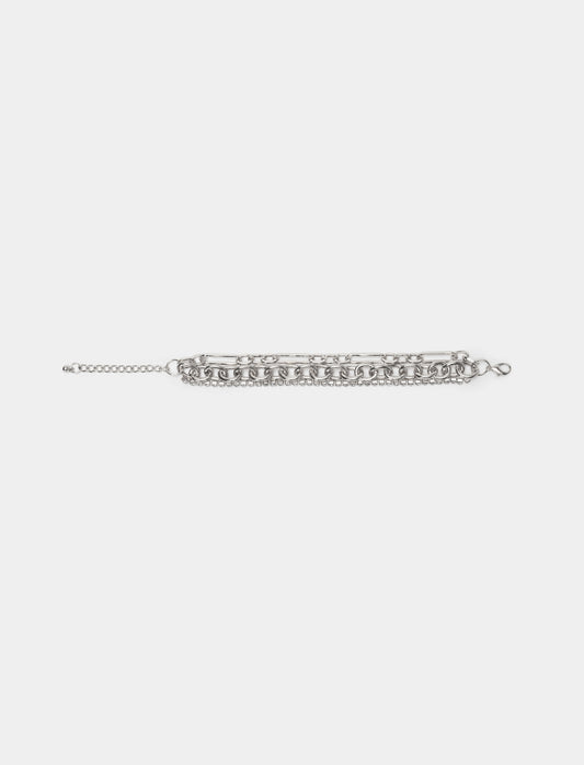 Women's Bracelet with Rhinestones - Silver