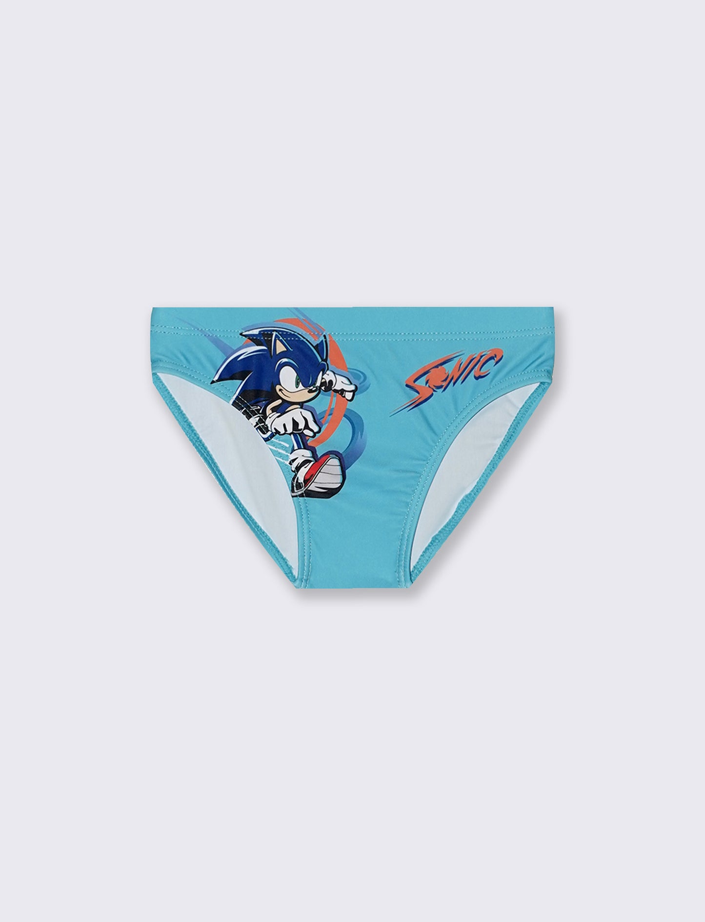 Costume slip Sonic con stampa elastica - Blu