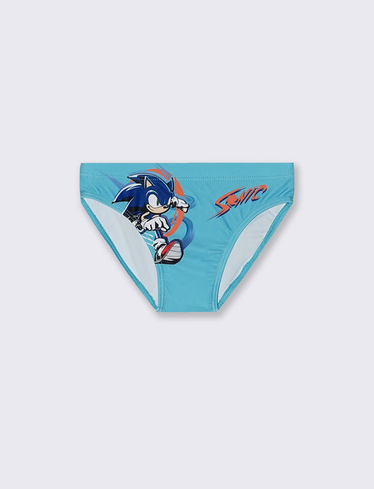 Sonic Print Elastic Slip Costume - Blue