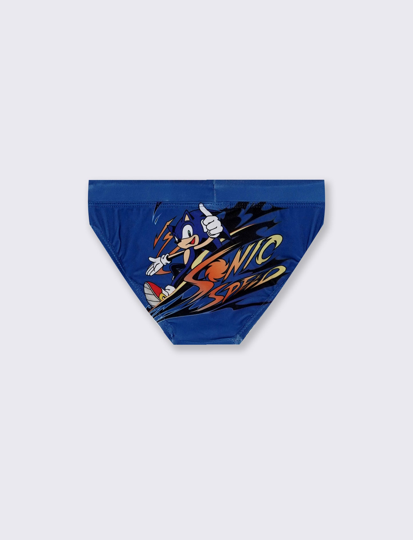 Costume slip Sonic con stampa personaggio - Blu