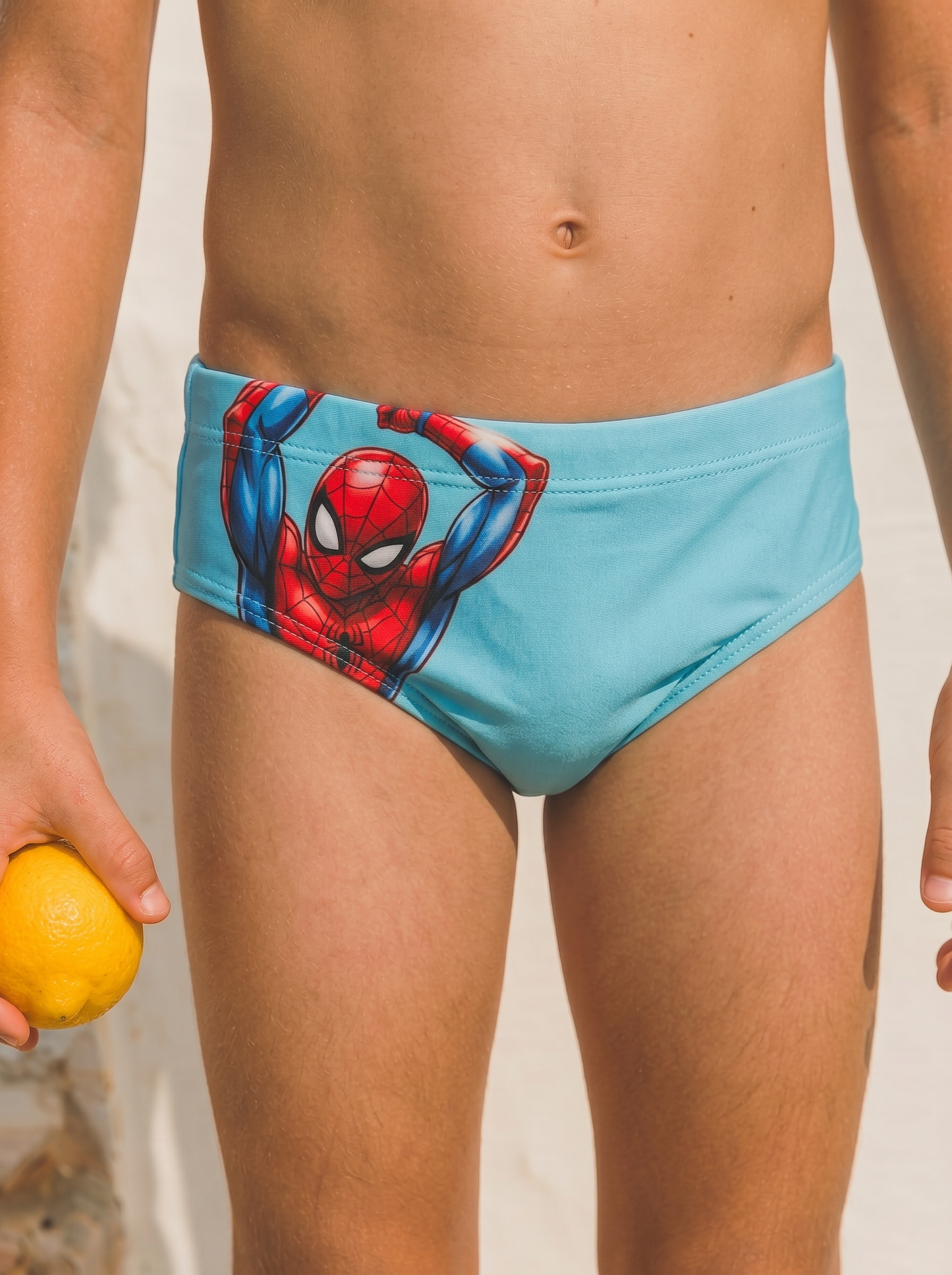 Costume Marvel Slip Spiderman Elastico - Turchese