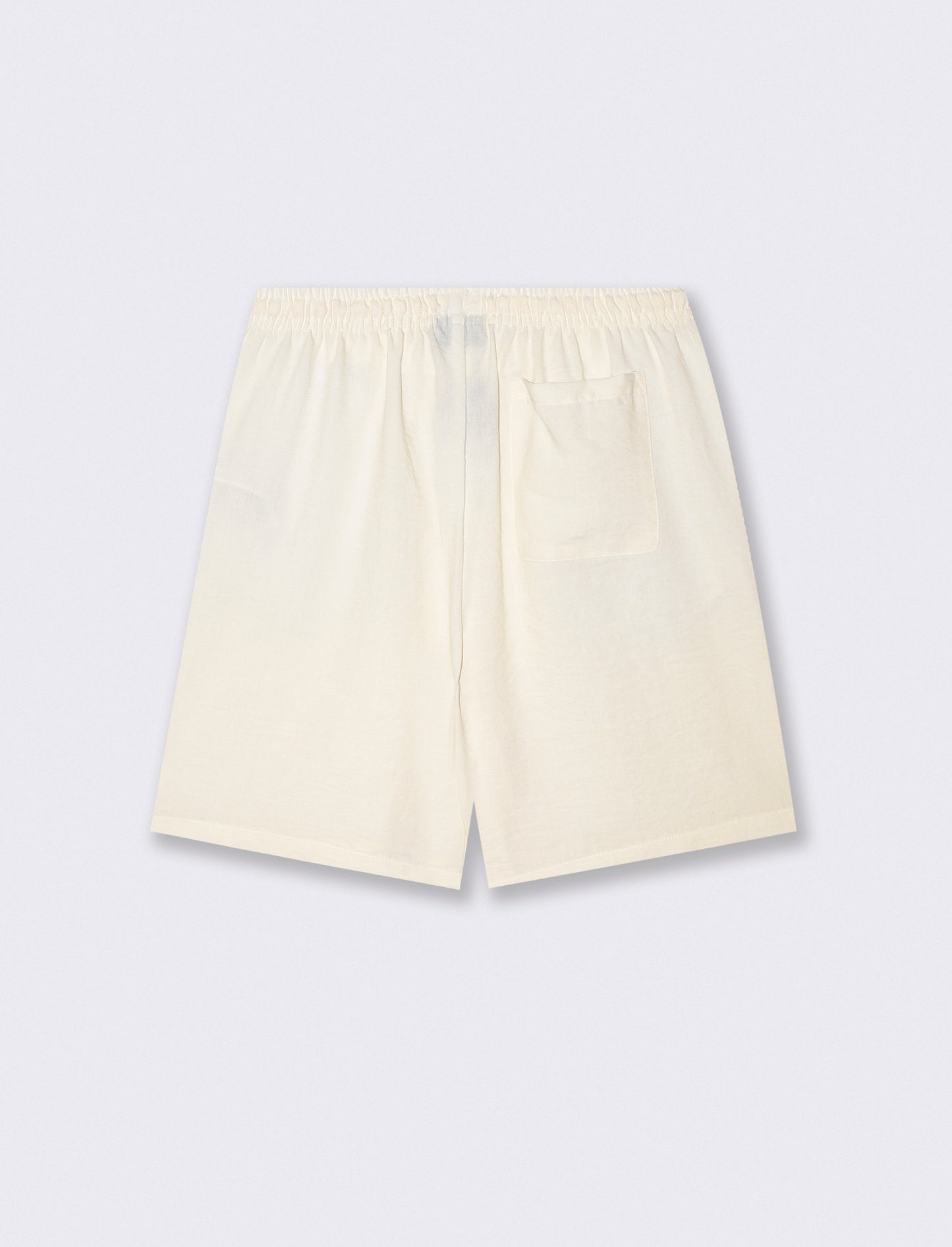 BERMUDA JOGGER DA SET EFFETTO LINO - Beige ecru