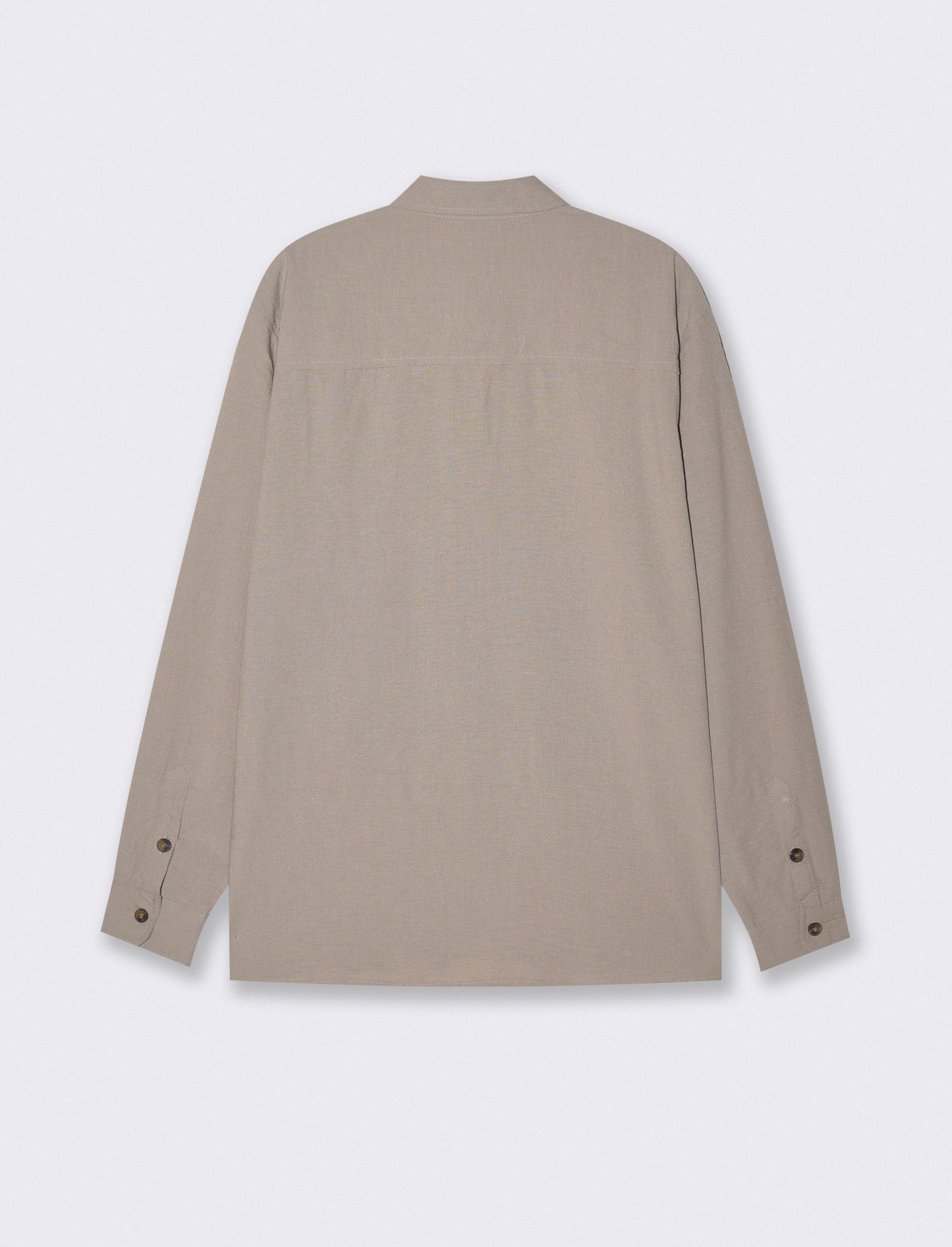 Camicia effetto lino soft fit elegante - Verde kaki