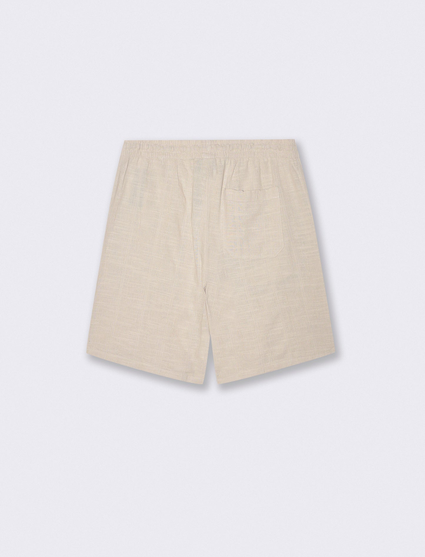 Bermuda Jogger Regular Fit in Jacquard - Beige