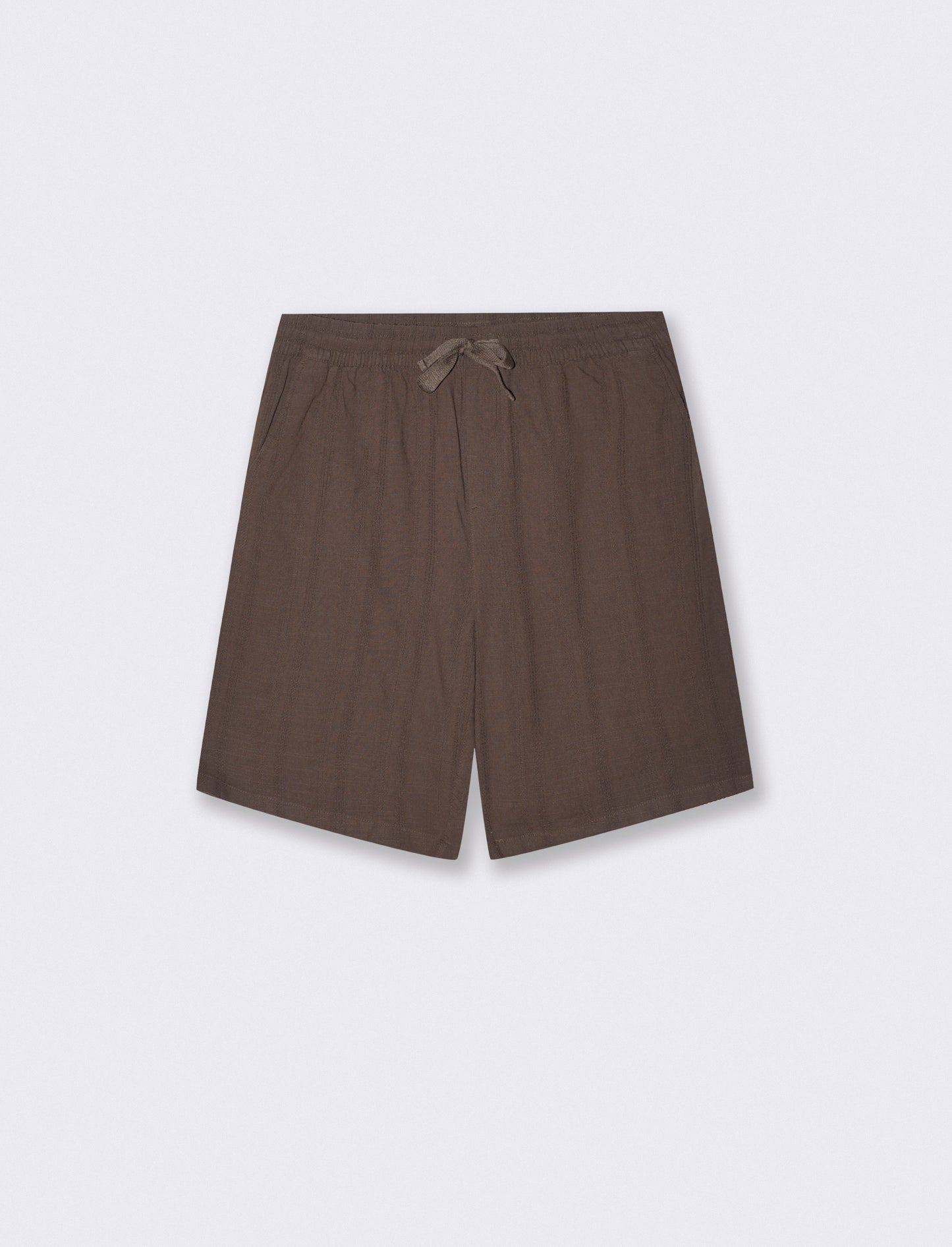 Bermuda Jogger Regular Fit in Jacquard - Brown