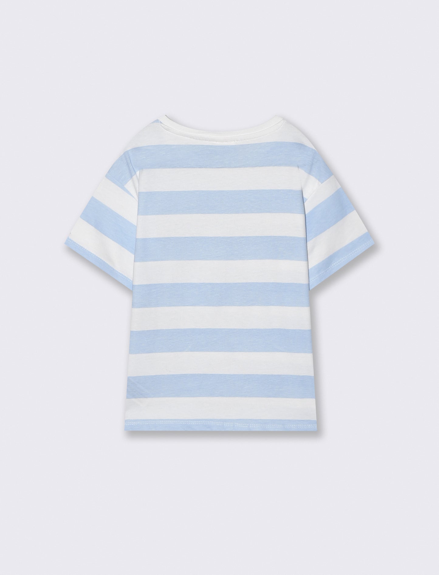 T-shirt Disney Stitch mezza manica in cotone - Righe