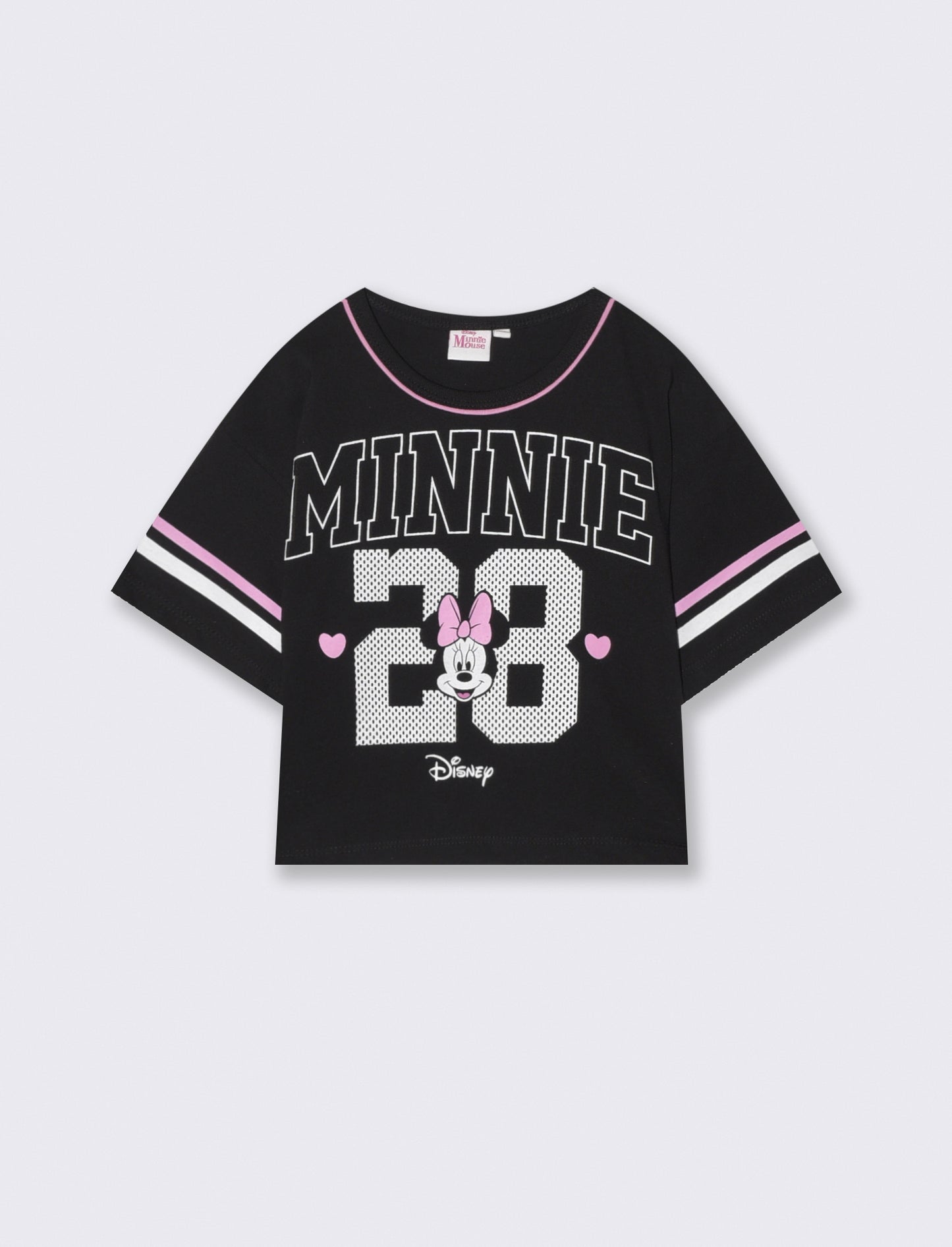 T-shirt sportiva Minnie in cotone dinamico - Nero