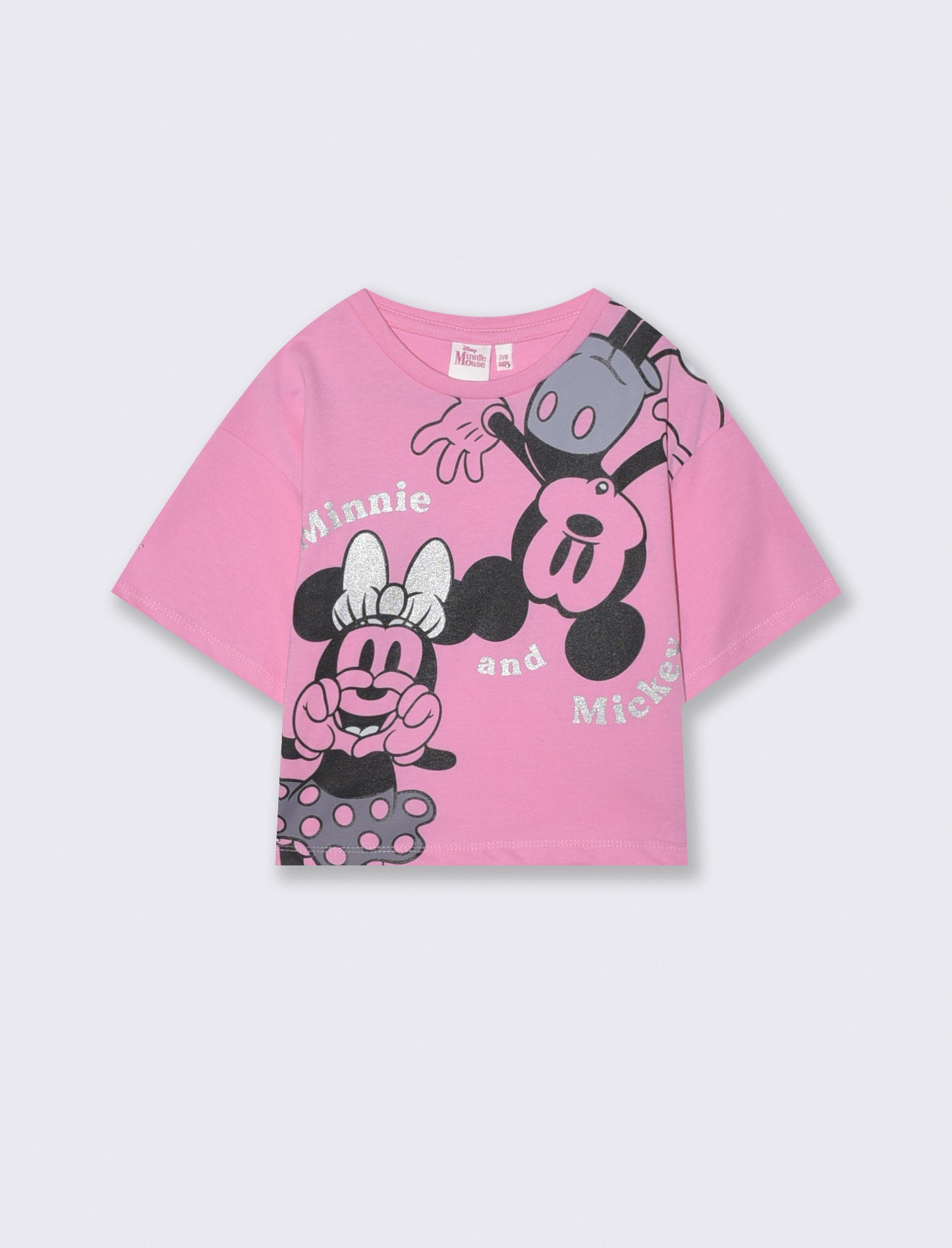 T-shirt sportiva Minnie in cotone dinamico - Rosa