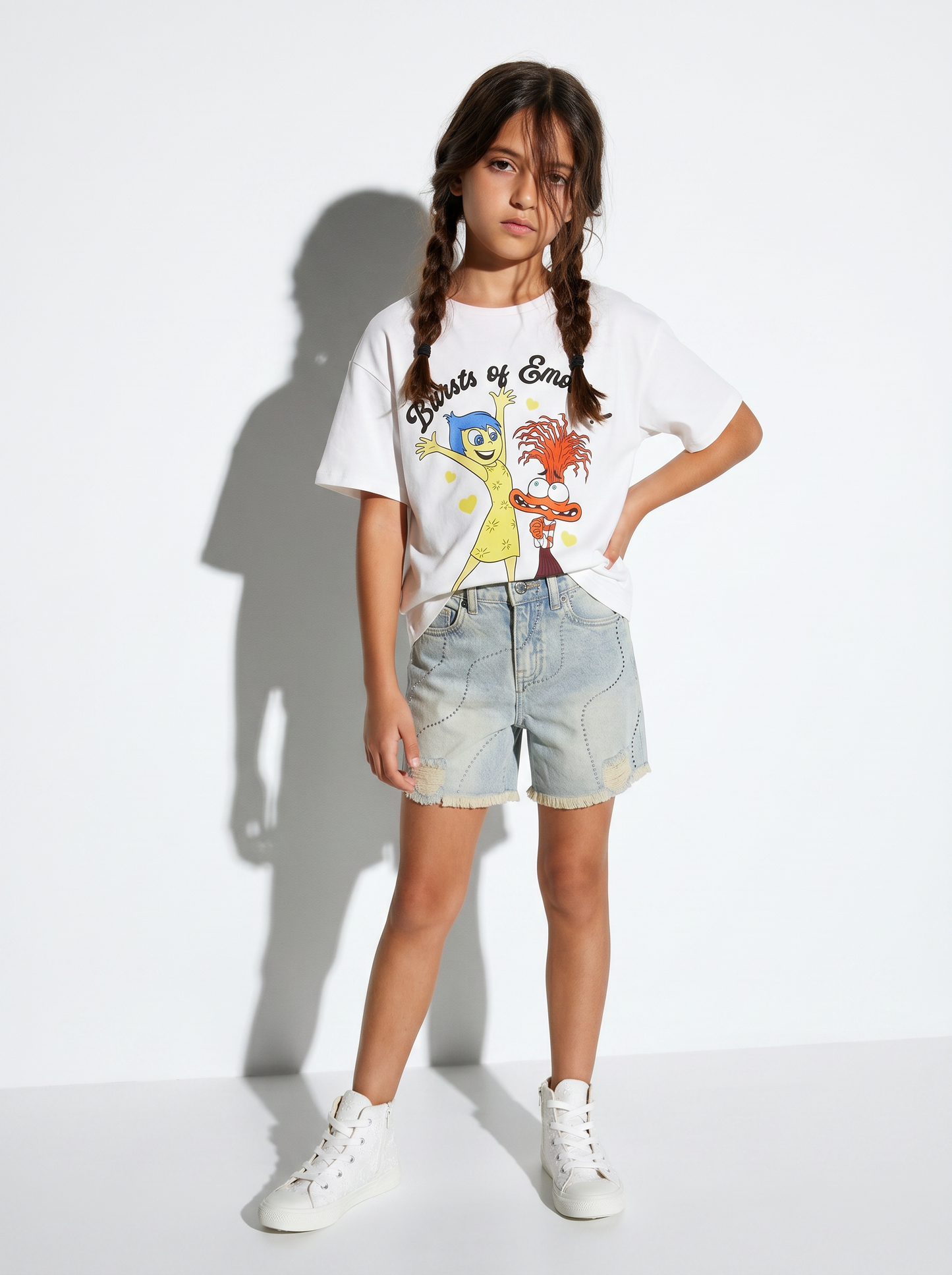 T-shirt estiva Disney Inside Out emozionante - Bianco