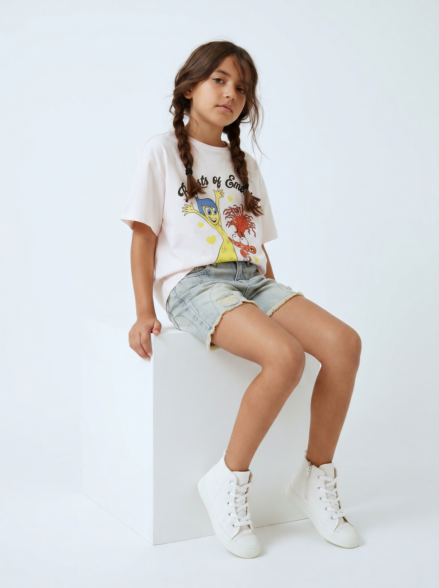 T-shirt estiva Disney Inside Out emozionante - Bianco