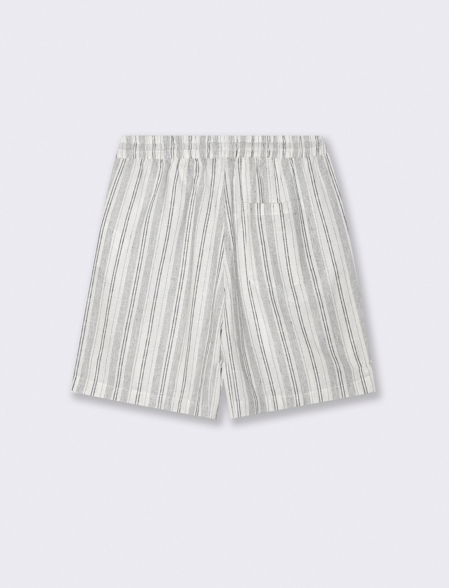 BERMUDA JOGGER DA SET FANTASIA A RIGHE - Bianco