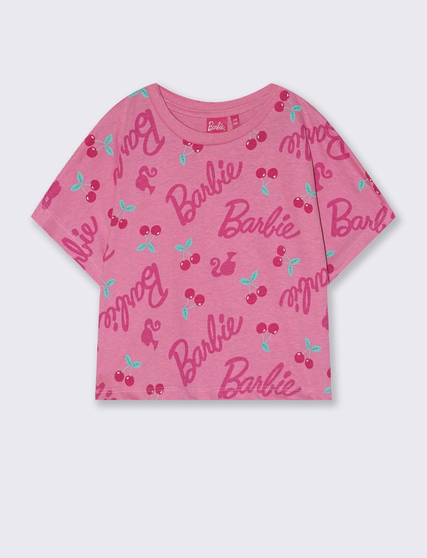 T-shirt estiva Barbie in cotone glamour - Rosa