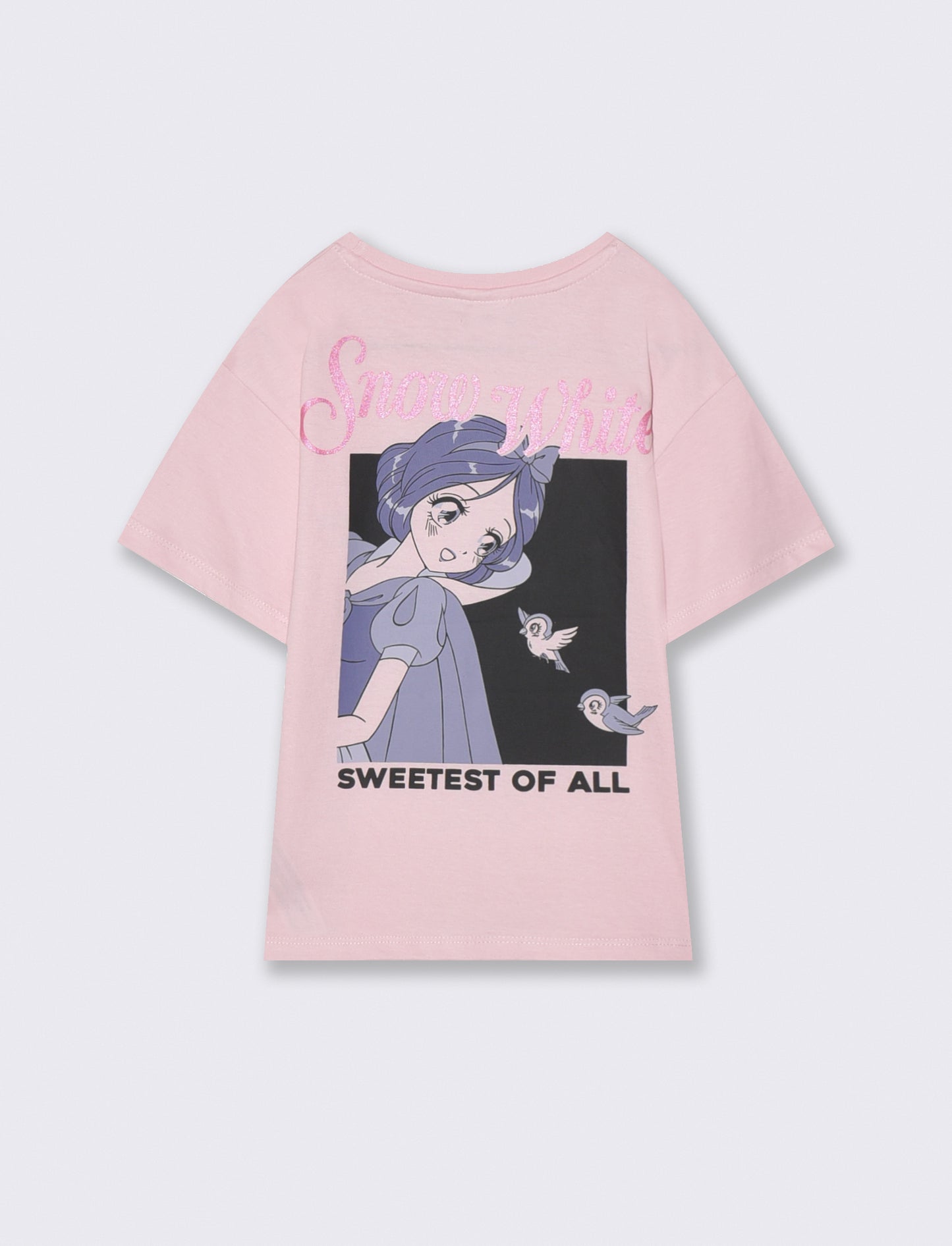 T-shirt Biancaneve in cotone fresco - Rosa