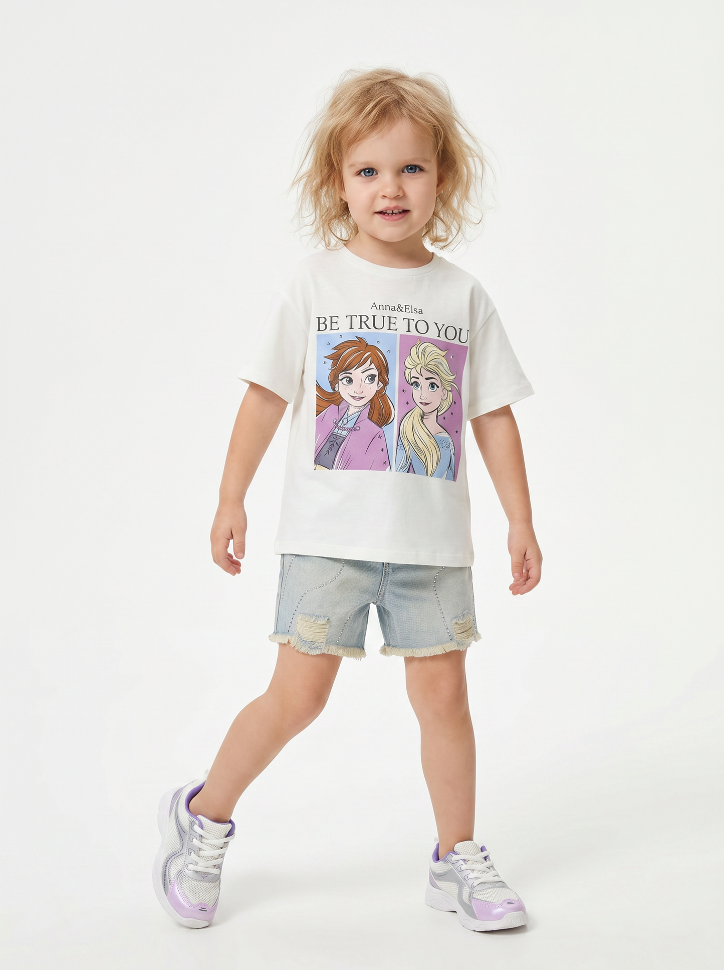 T-shirt Disney Frozen mezza manica cotone - var 1