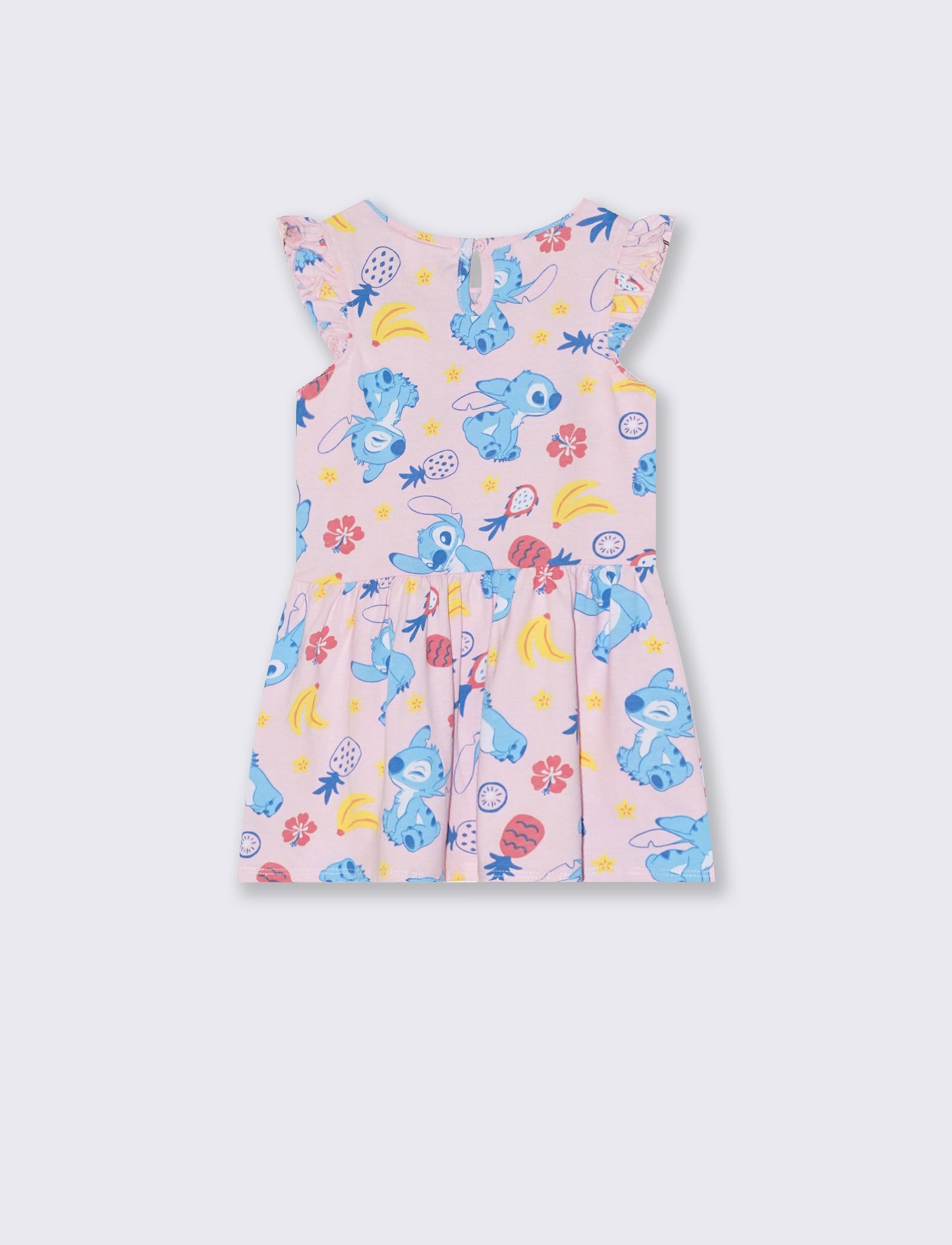 Abito smanicato Disney con rouche - Rosa