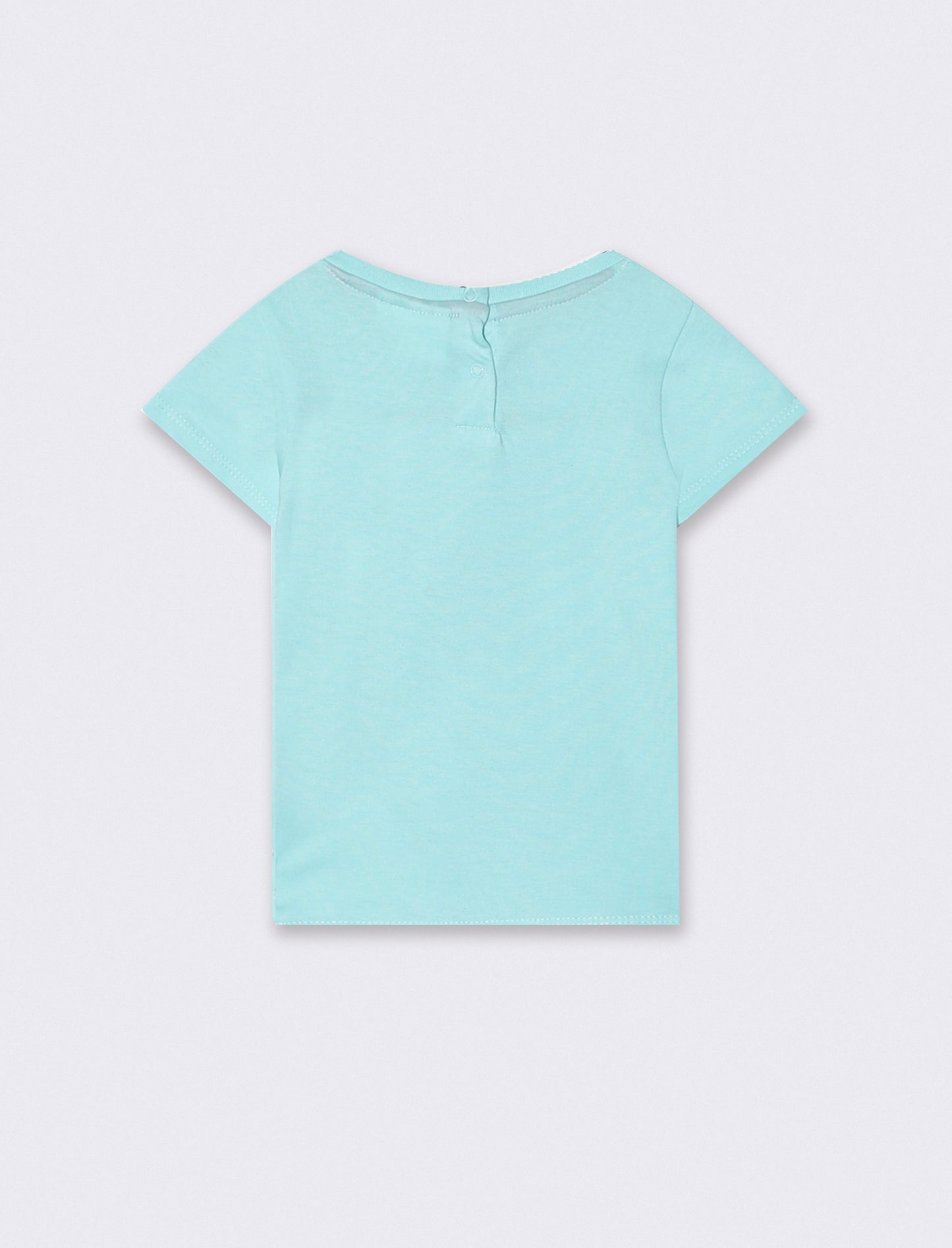 Maglietta Stitch colorata girocollo corta - Azzurro
