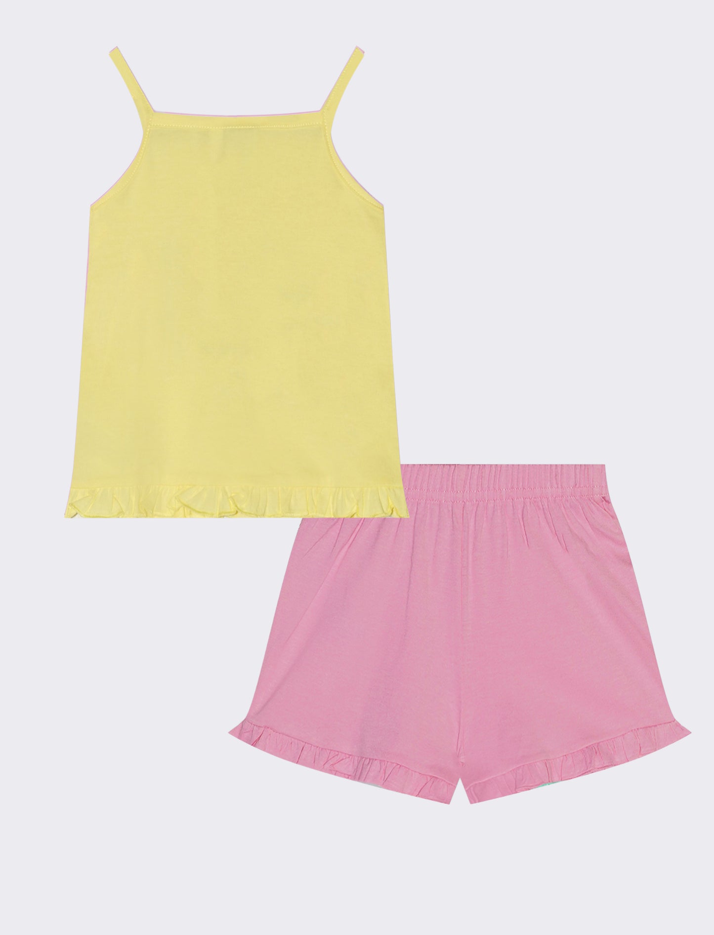 Complete Stitch Set with Tank Top and Shorts - Yellow