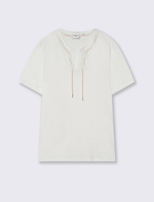 T-shirt Derby con Coulisse Nautica - Bianco