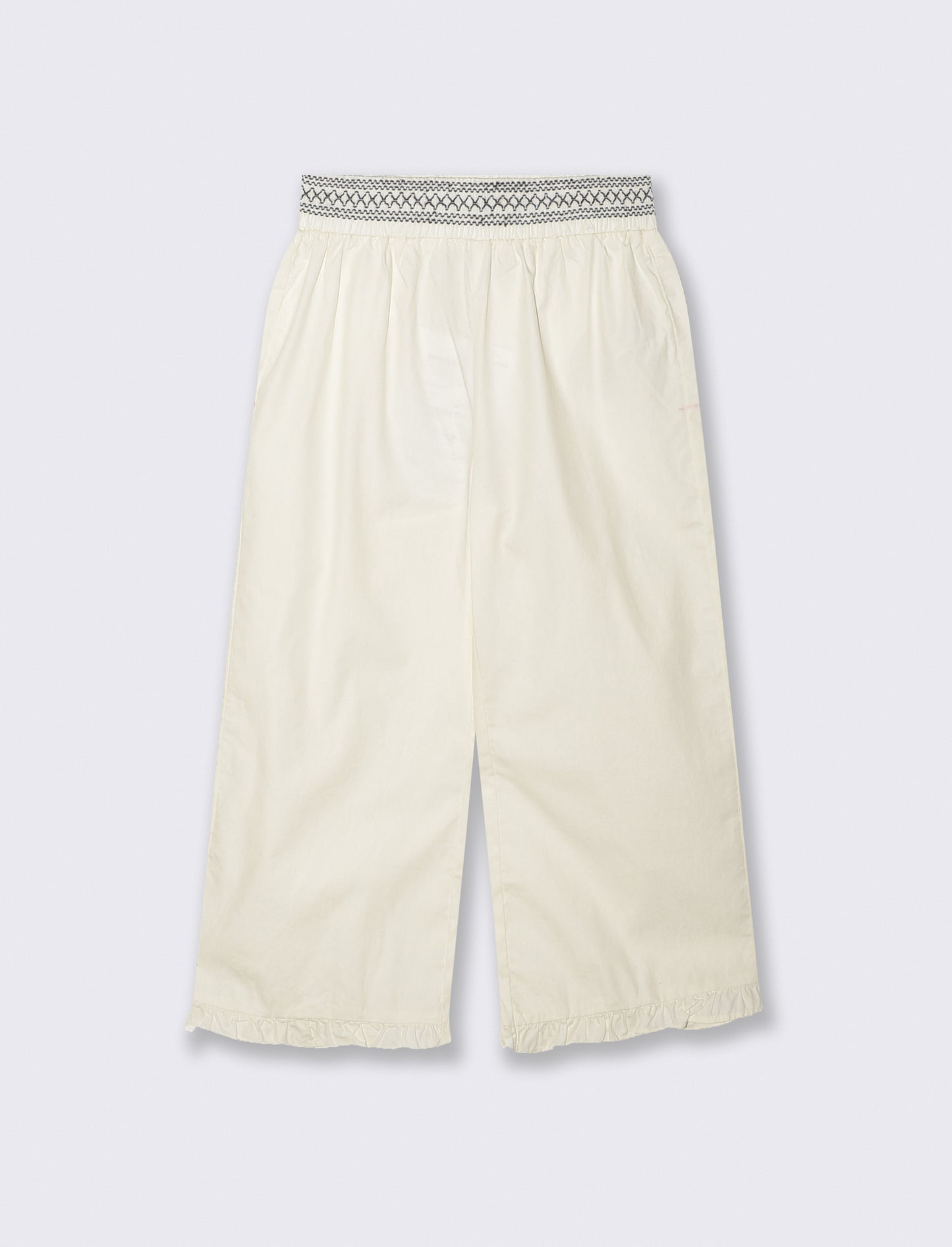 Summer Cotton Palazzo Pants - Beige