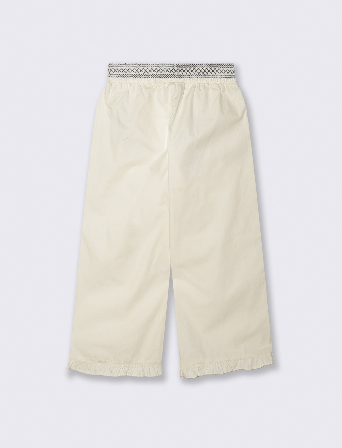 Summer Cotton Palazzo Pants - Beige