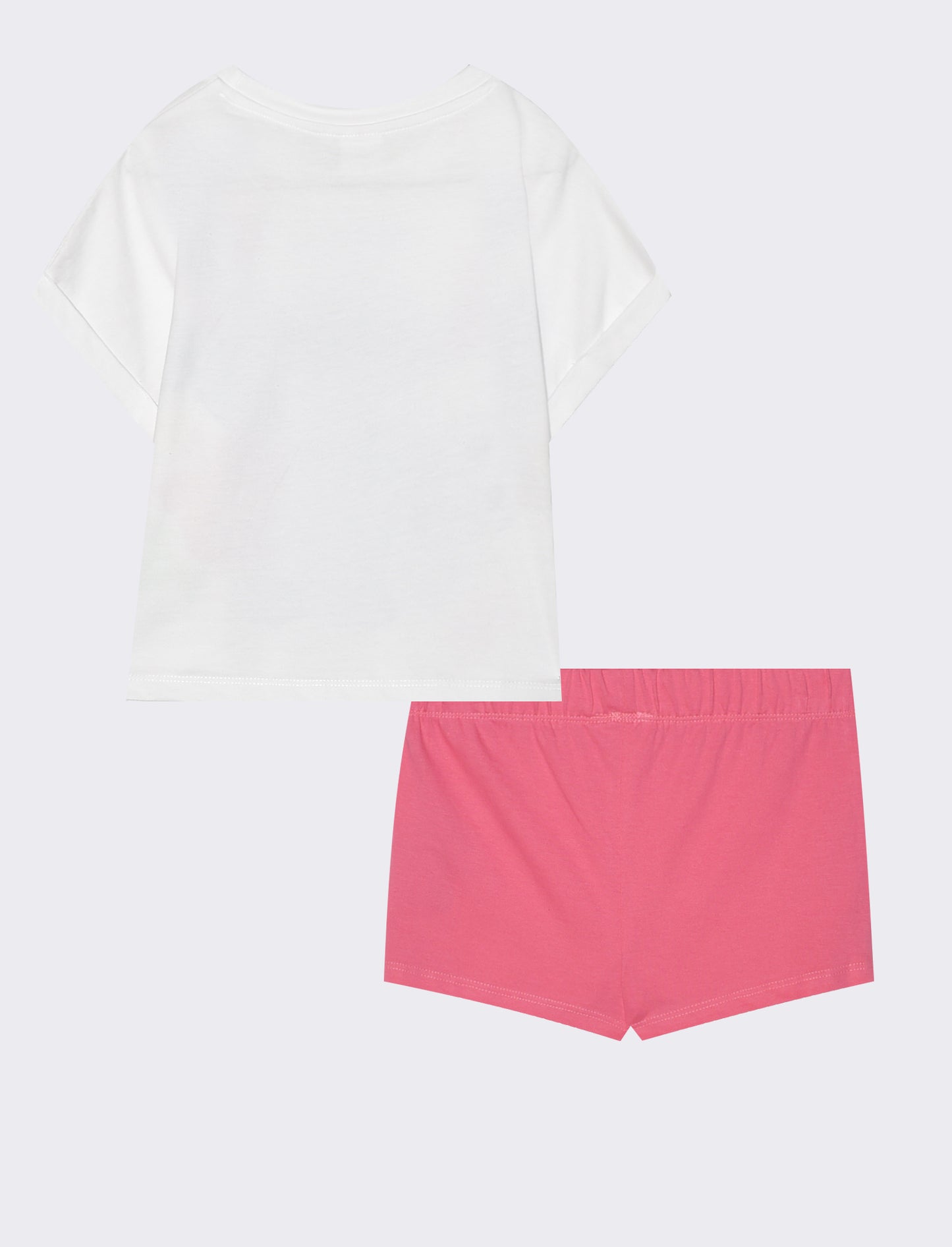 Disney Stitch 2 Piece Cotton Set - White