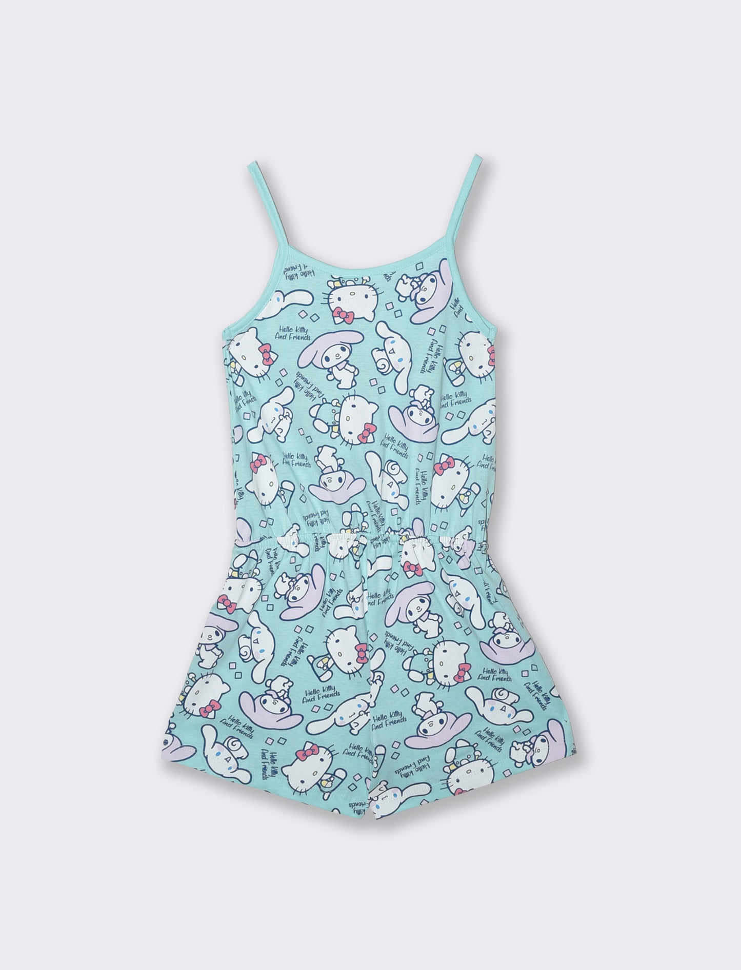 Hello Kitty Summer Ruffled Overalls - Multicolor