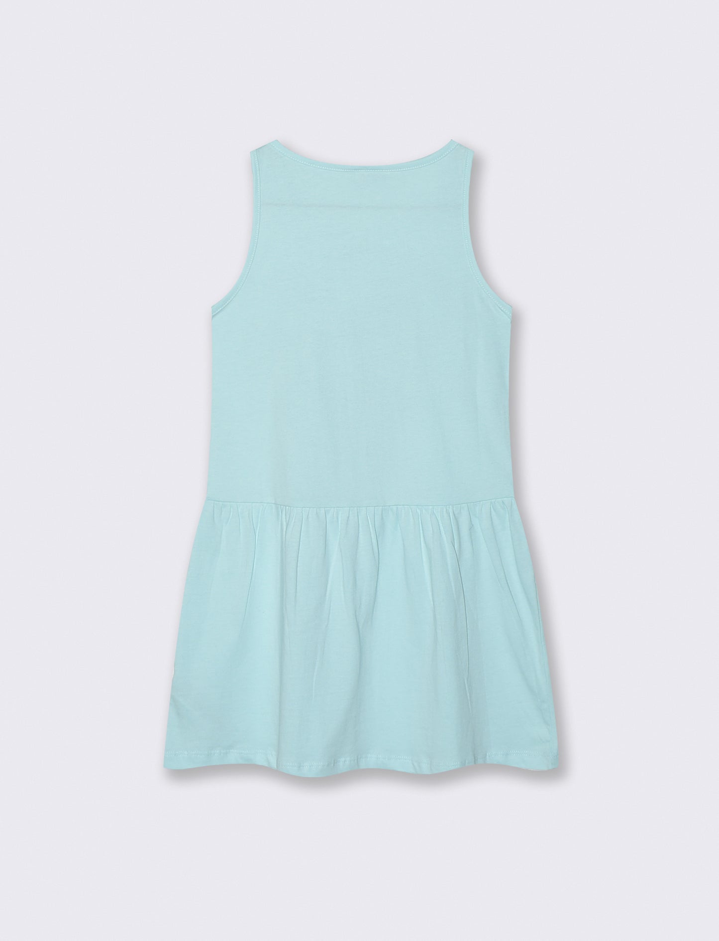 Abito in cotone con stampe by Stitch - Verde acqua
