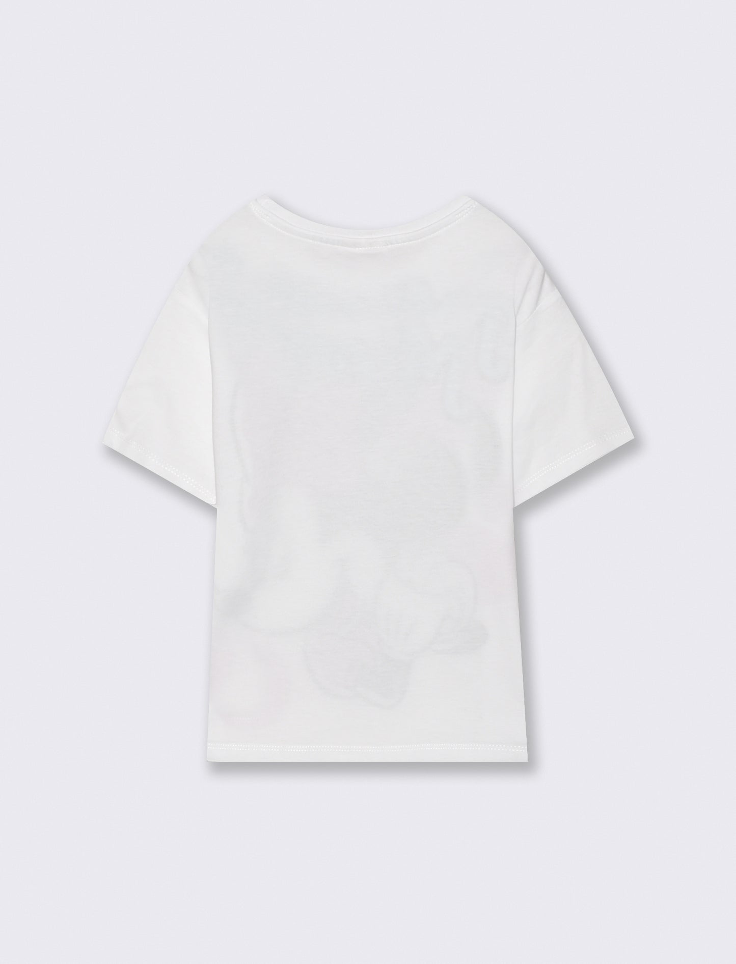 T-shirt mezza manica tema Minnie con pois - Bianco
