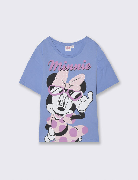 Disney Minnie and Friends Cotton T-Shirt - Sky blue
