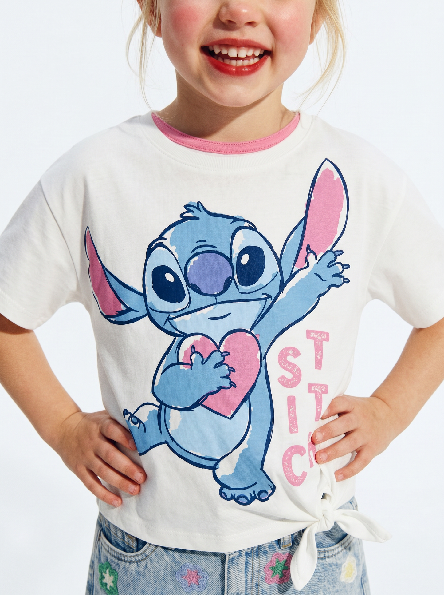 Disney Stitch T-shirt: 3 unique styles - White