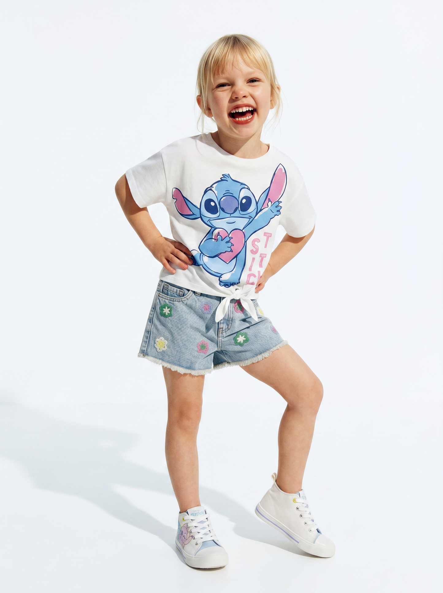 Disney Stitch T-shirt: 3 unique styles - White