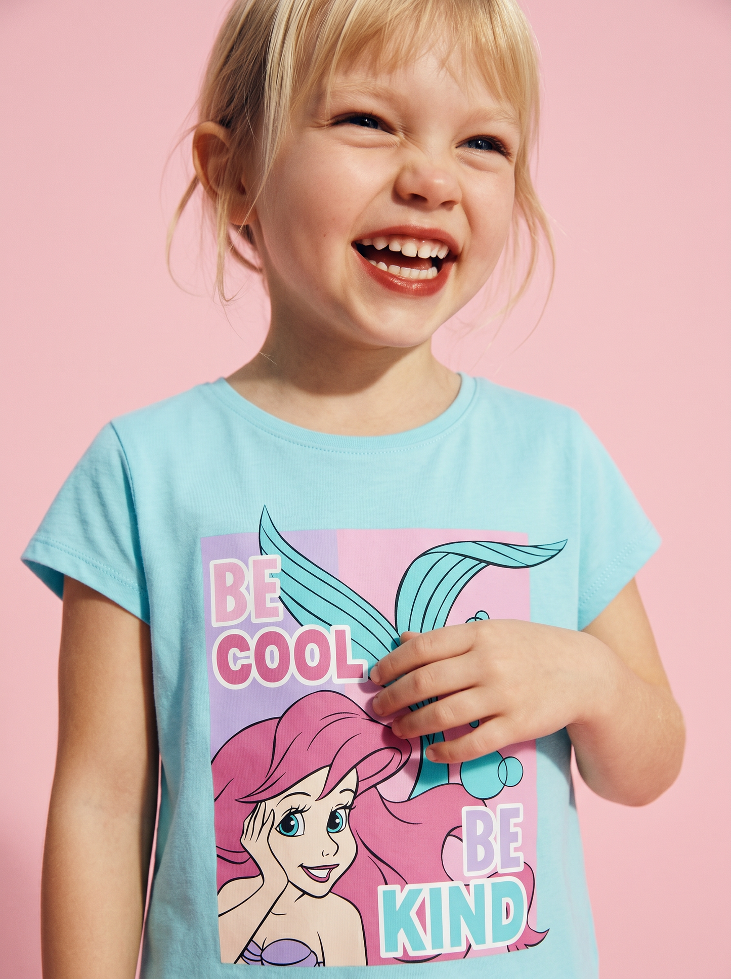 T-shirt mezza manica tema Disney Ariel - Verde acqua