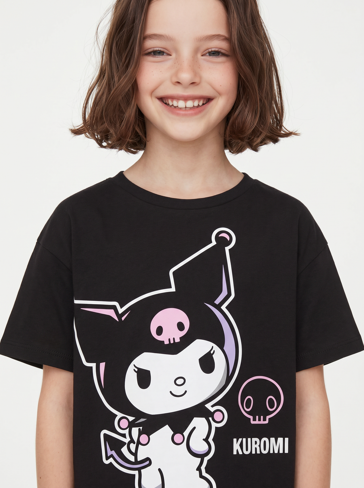T-shirt mezza manica Hello Kitty e amici - Nero