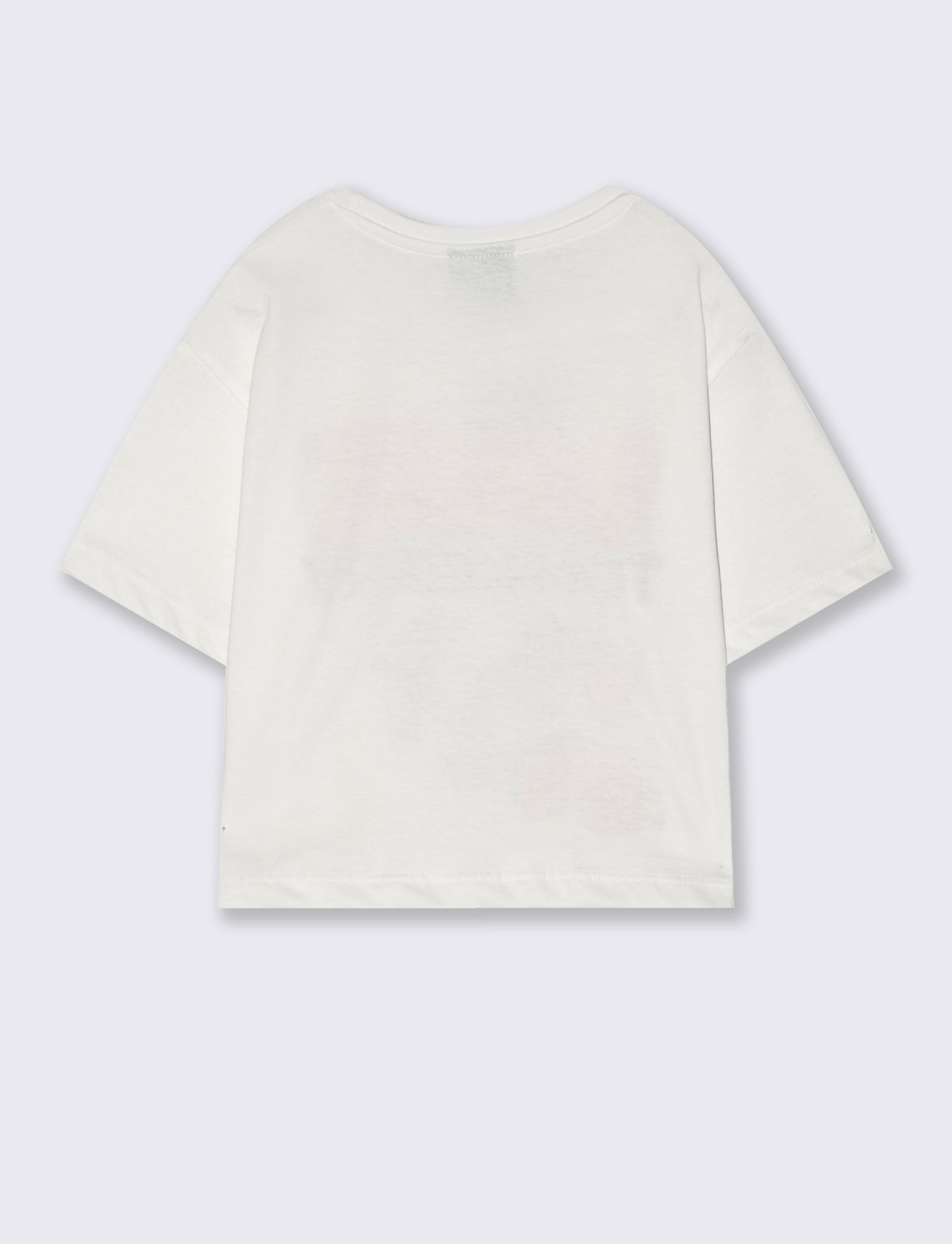 Cropped cotton T-shirt Tom & Gerry - White