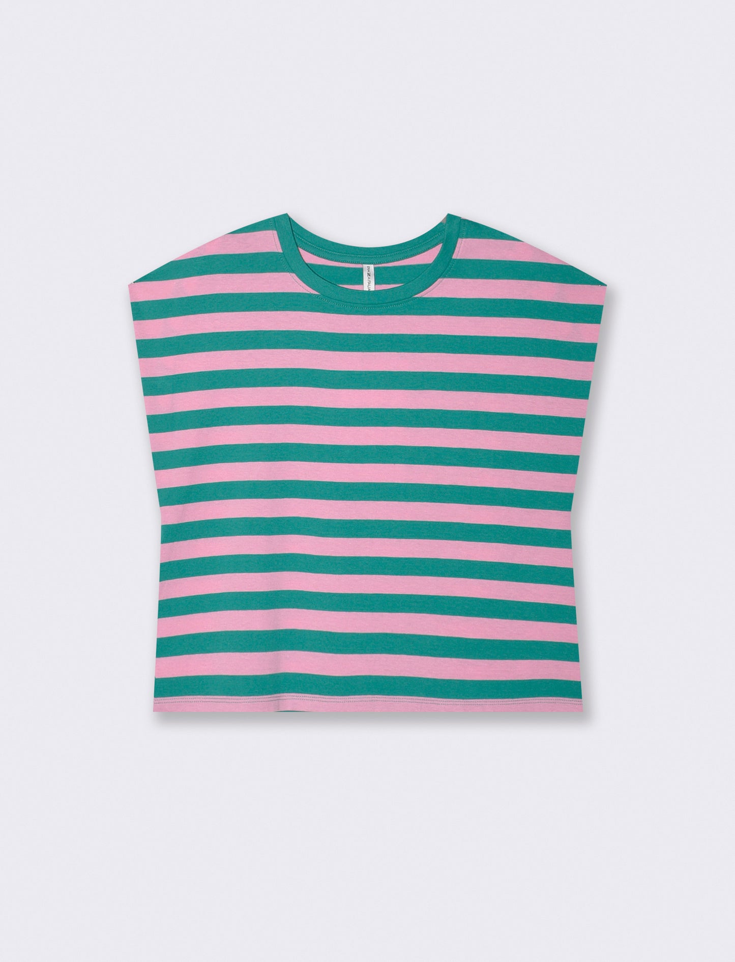 T-shirt in cotone girocollo manica a T - var 1