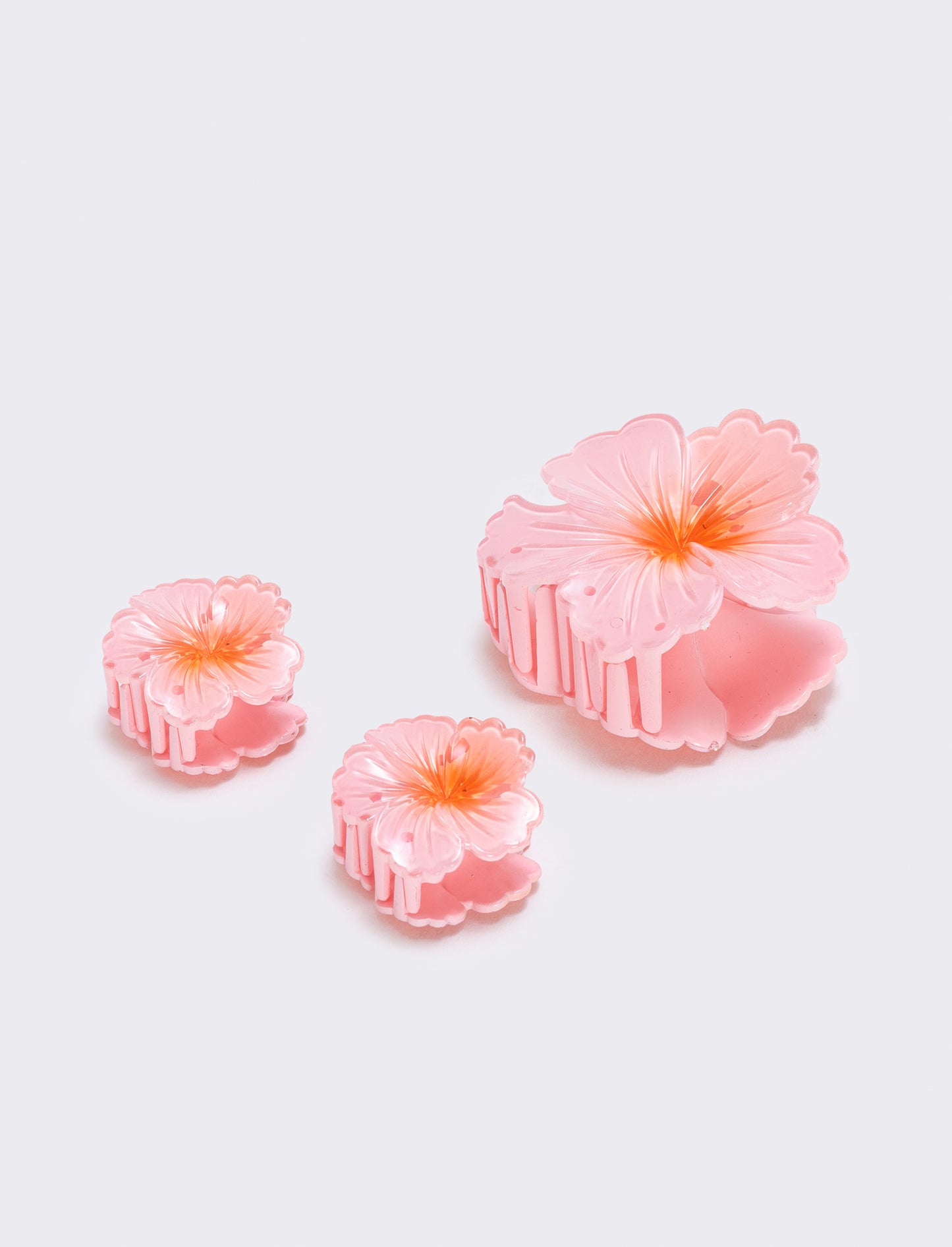 Set of 3 Hibiscus Tongs - Pink